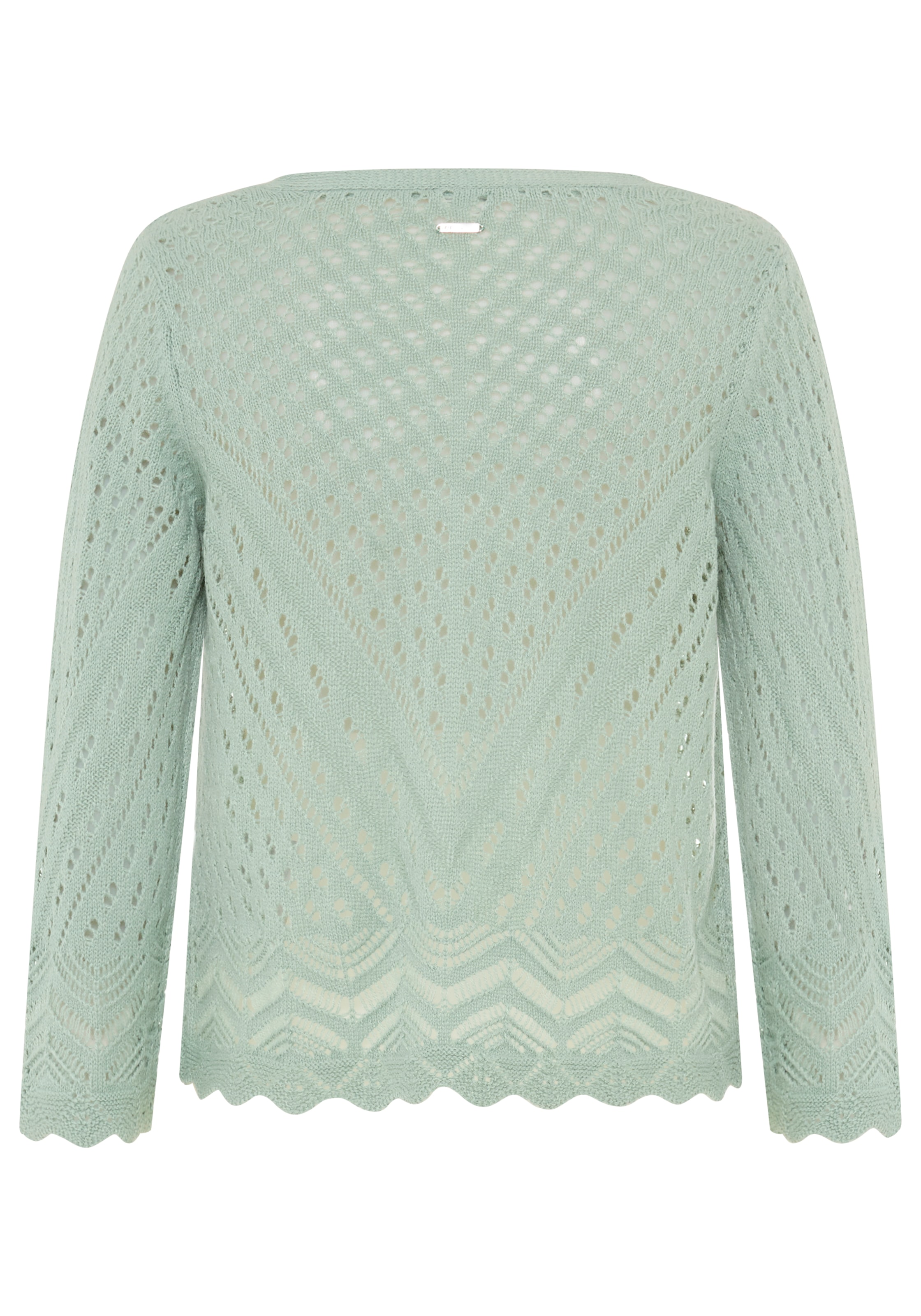 Laura Scott Pull ajouré mit femininer Silhouette aus Lochstrick