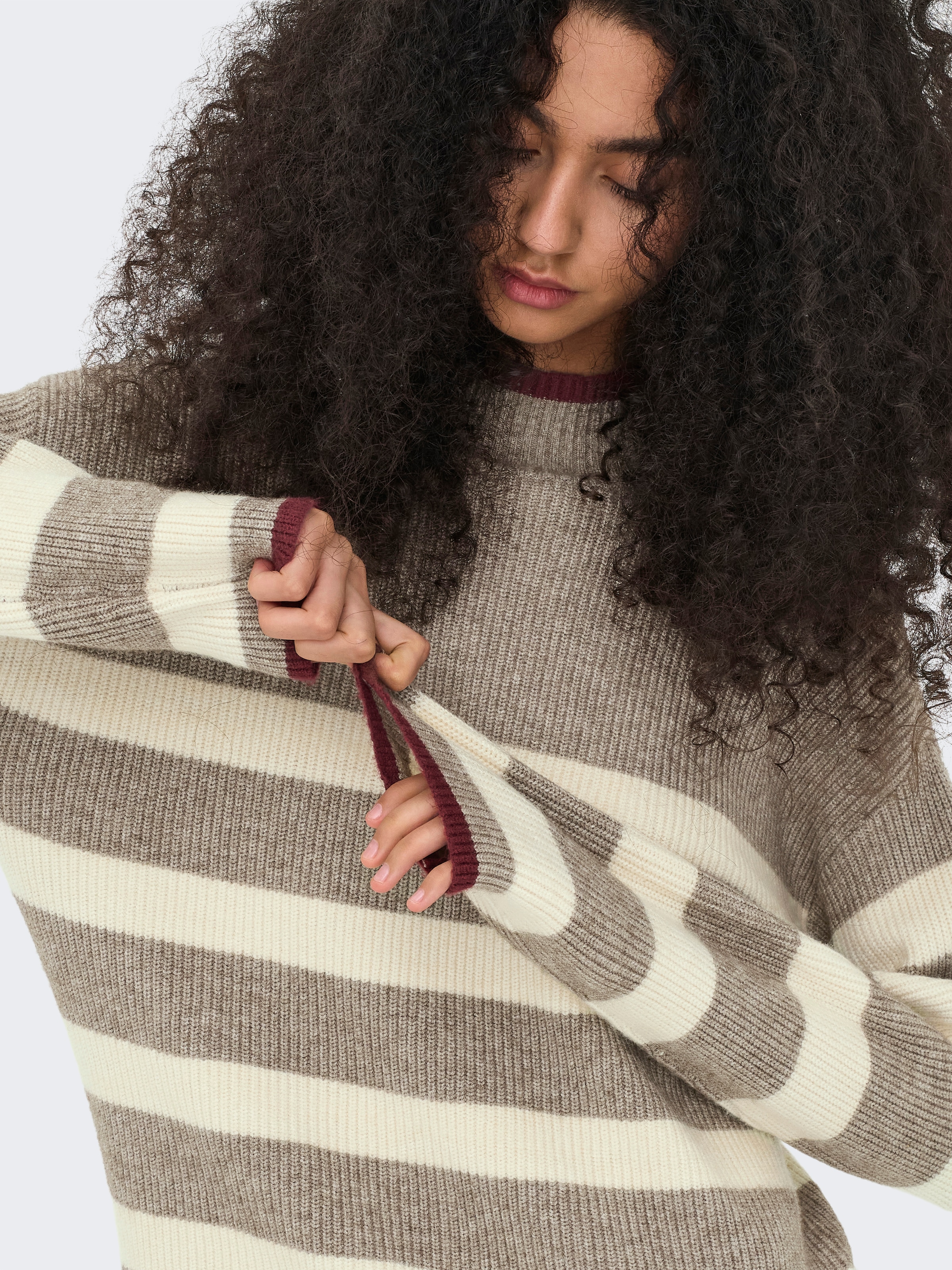 ONLY Strickpullover »ONLKATIA LS RIB HIGHNECK CC KNT«