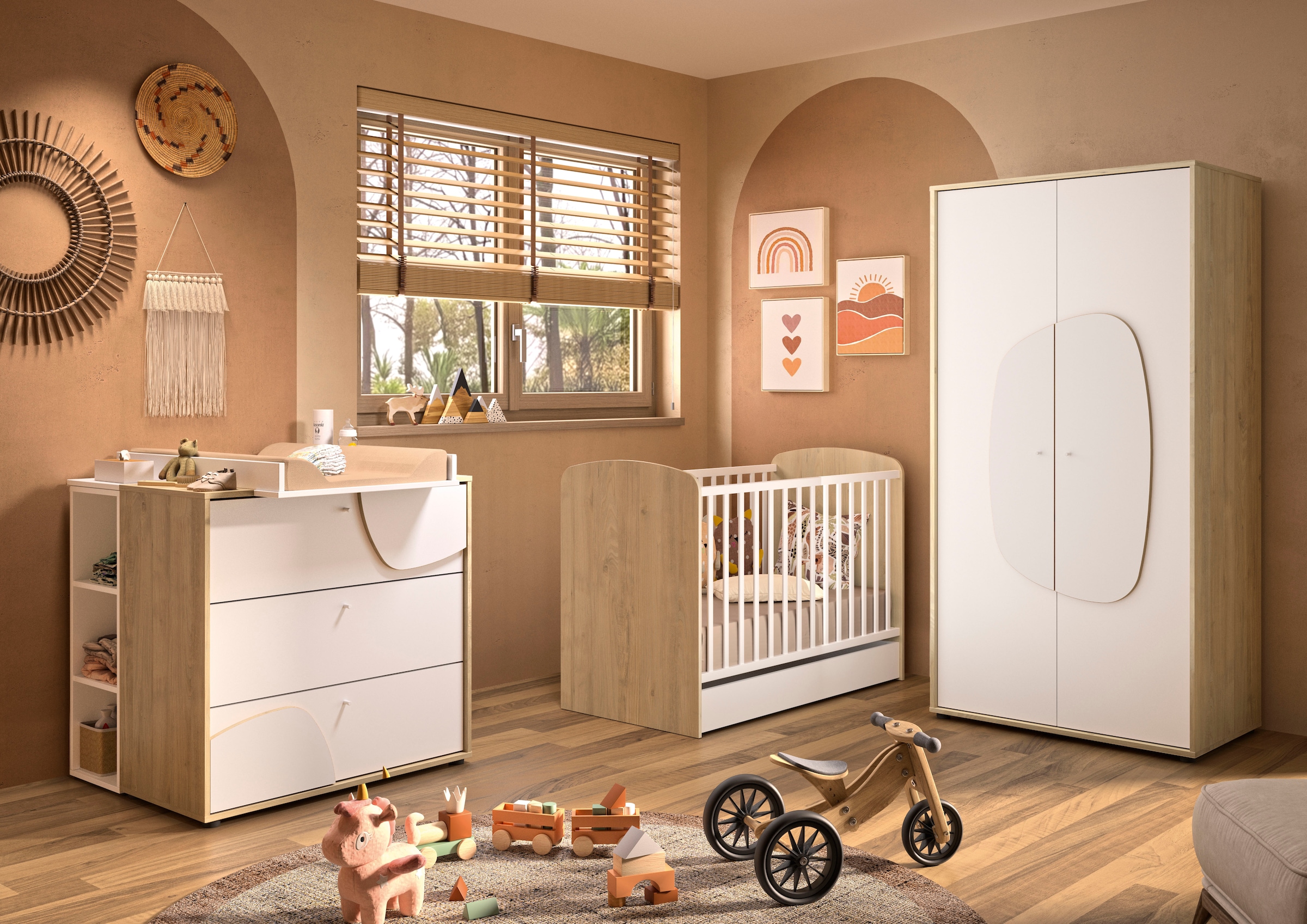 Gami Lit bébé »BASILE« 1 pièces tlg. Zum "Little Bed" umbaubar