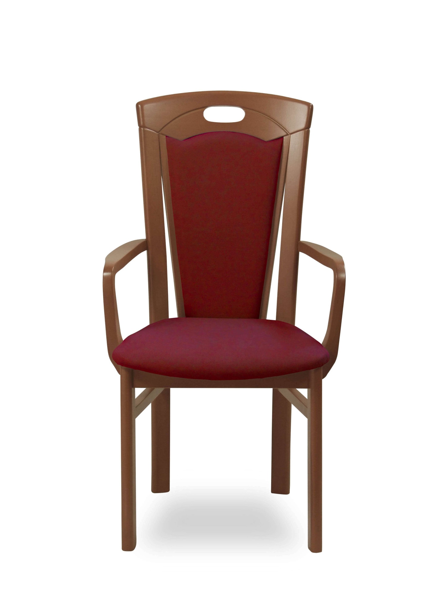 Home affaire Chaise de salle à manger »FERDI, Armlehnstuhl, Made in Italy, Massivholz« () 1 cuisBezug Feinstruktur (wasser-und fleckabweisend) oder Struktur