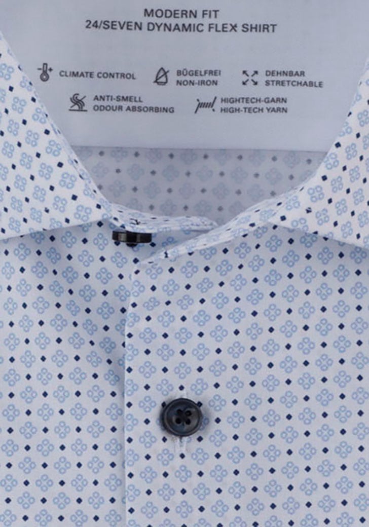 OLYMP Chemise d'affaires »Luxor« mit mehrfarbigen Muster, modern fit, Global-Kentkragen