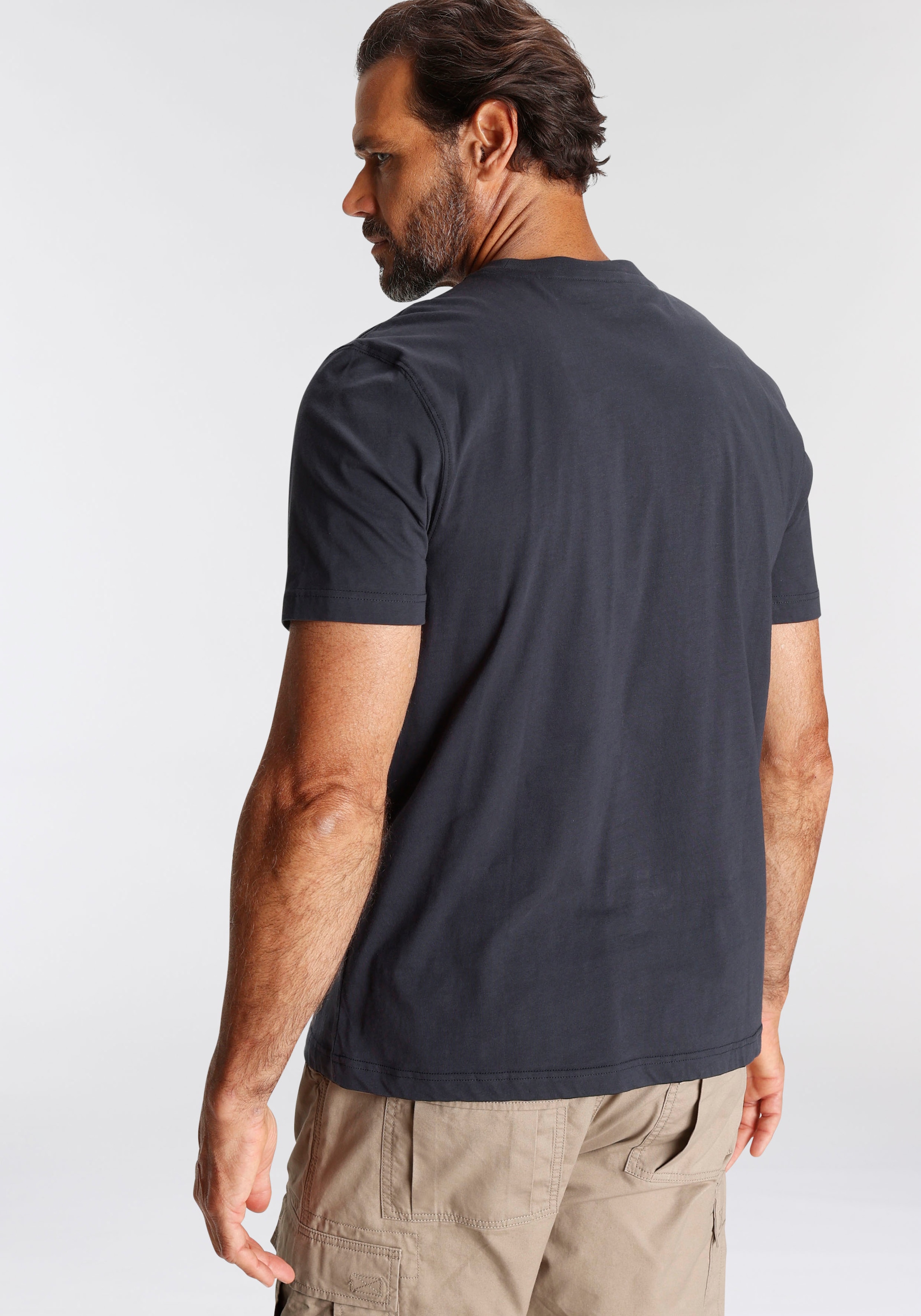 Man's World T-Shirt Kurzarm,  Regular Fit,  mit Print,  Rundhalsausschnitt