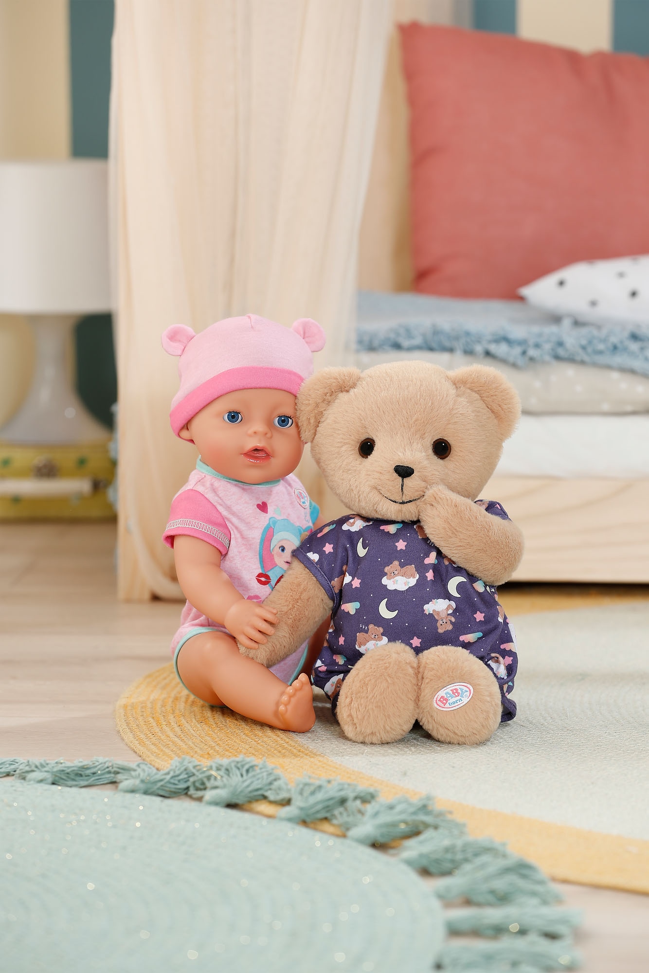 Baby Born Peluche »Teddy mit leuchtendem Schlafanzug«