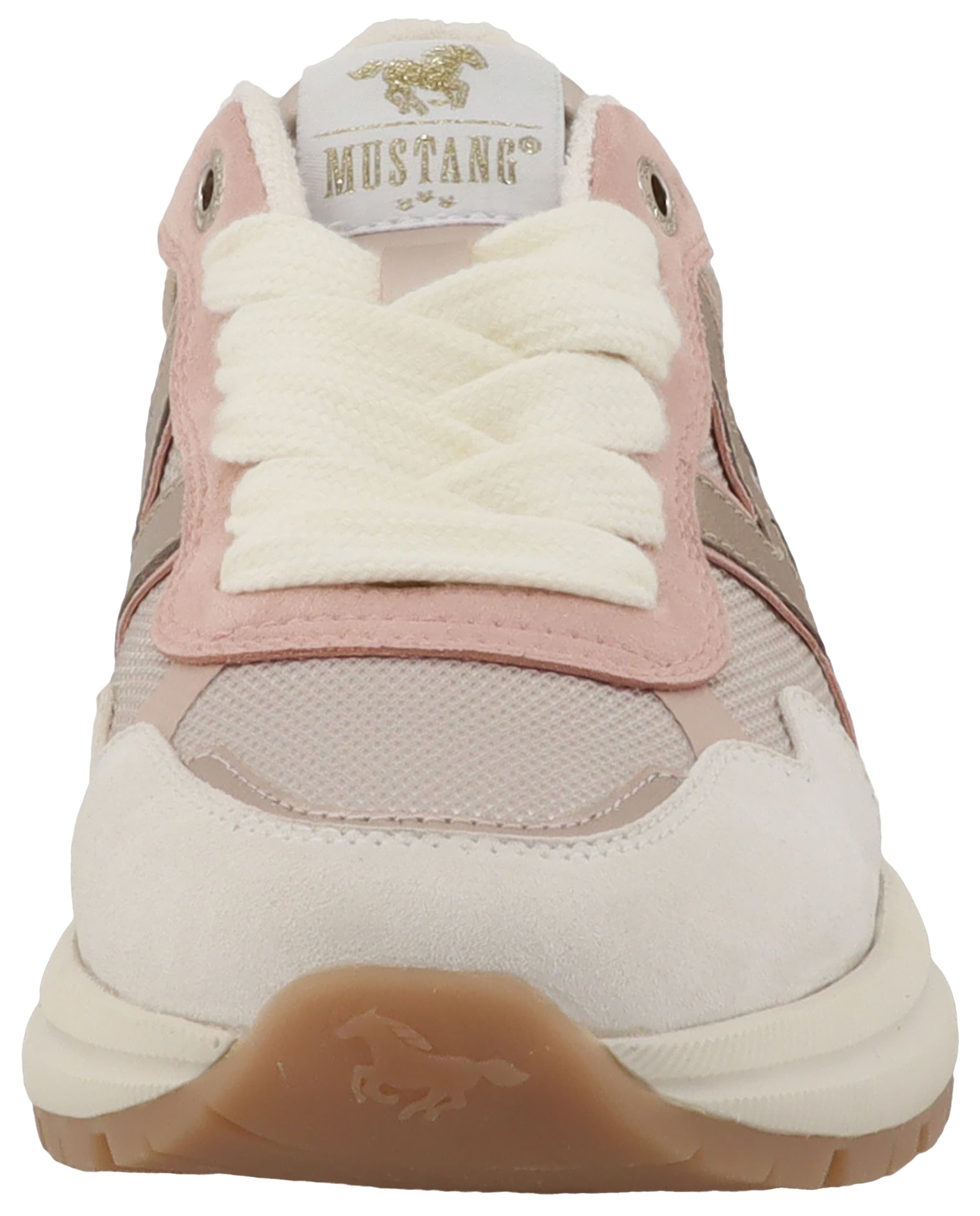 Mustang Shoes Baskets compensées »Nilda«  Chaussure à lacets, chaussure basse avec empiècements contrastés pastel