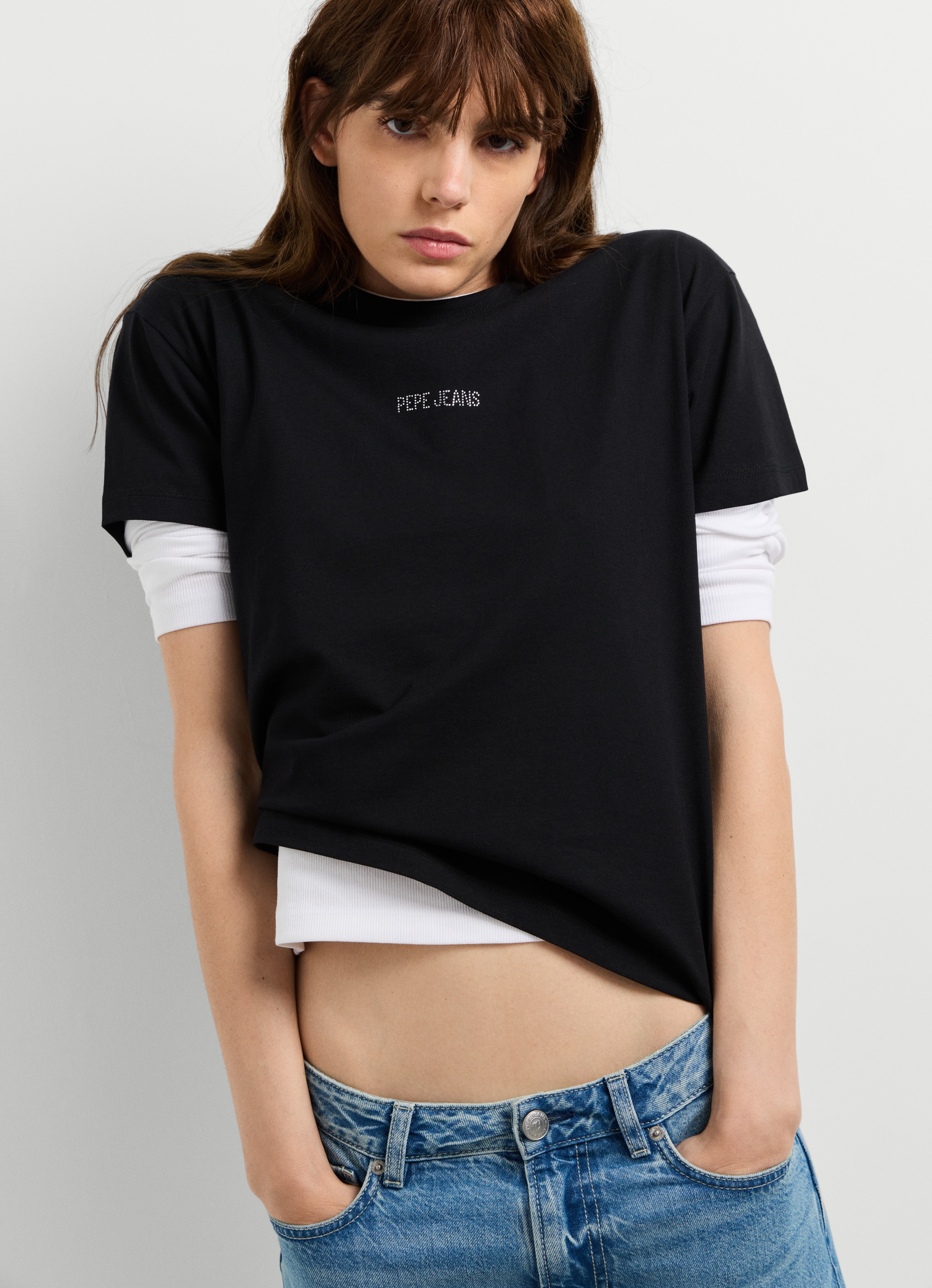 Pepe Jeans T-shirt »BEMA« avec inscription logo, coton