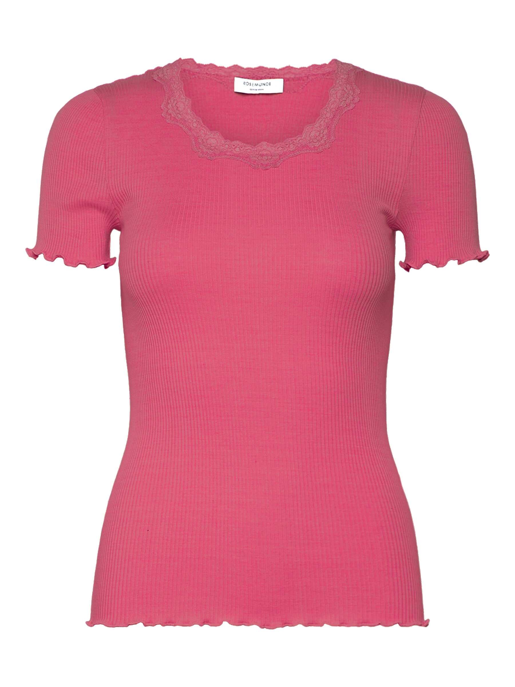 rosemunde Chemise en dentelle »Beatha lace t-shirt mit Seide mit Seide« wunderschönes Halbarmshirt mit edler Spitze am Rundhalsausschnitt