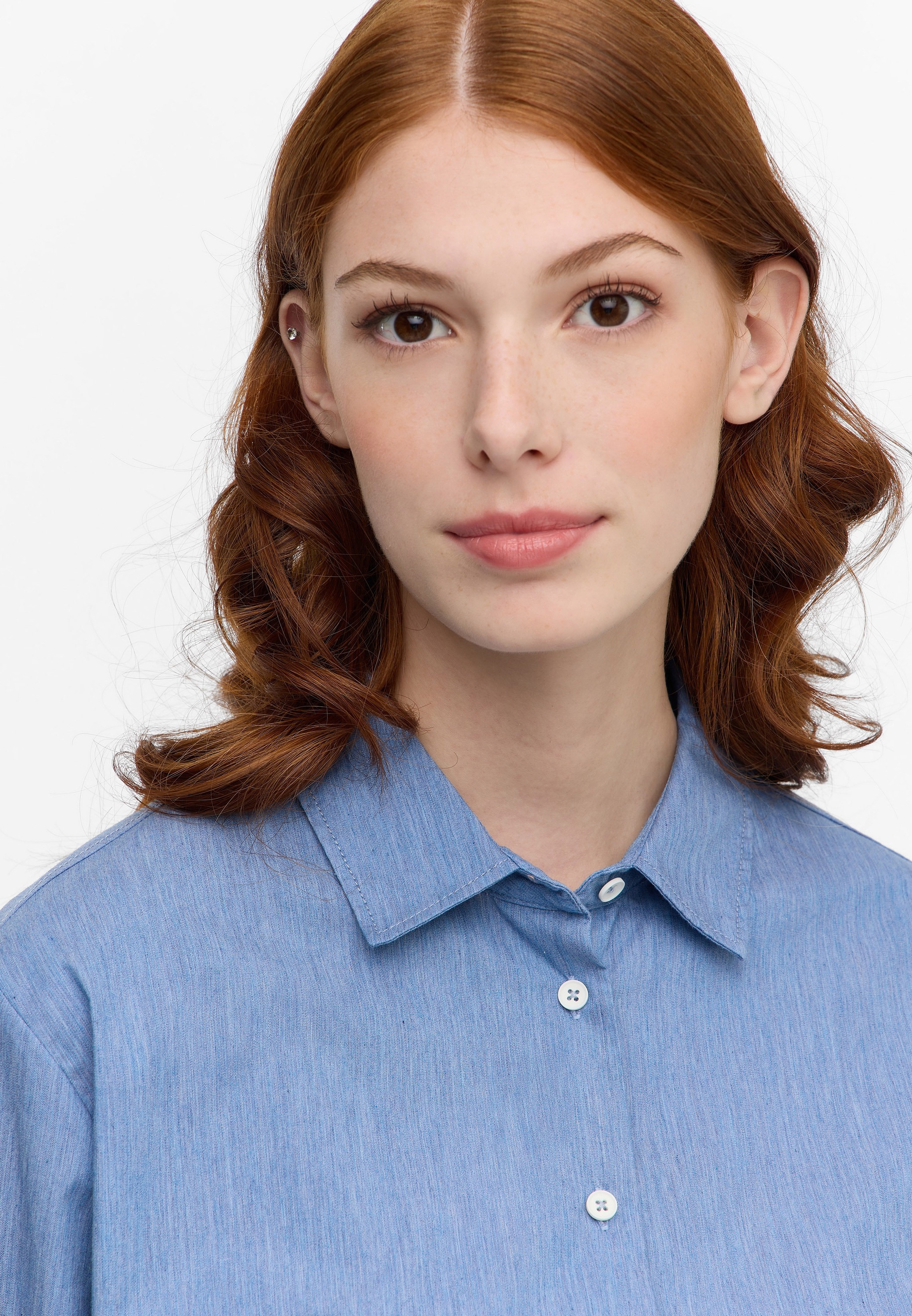 Eterna Hemdbluse »LOOSE FIT« EASY IRON (bügelleicht)