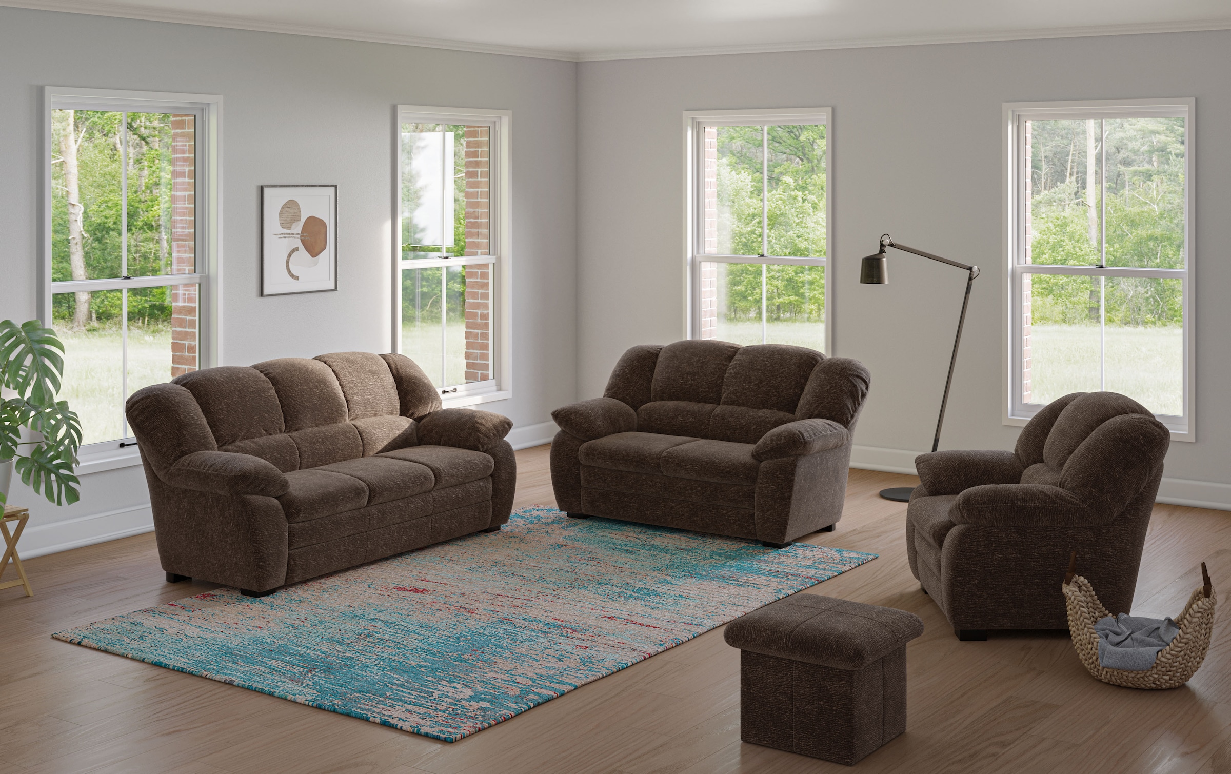 COTTA 2-places »Casino Sofa, mit extra breiten Armlehnen, B: 159 cm« ensemble rembourré, également disponible en set