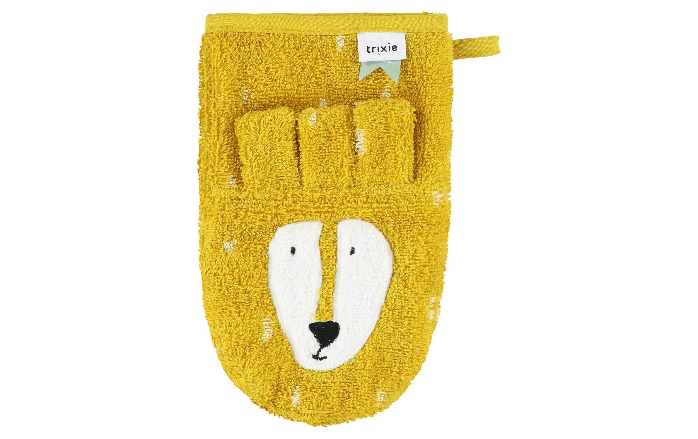 TRIXIE Waschhandschuh »Baby-Waschhandschuh 2er Set klein Löwe/Fuchs«