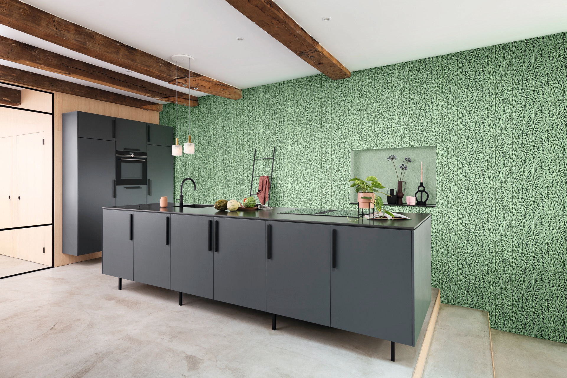 Rasch Papier peint intissé »Composition« mit Blättern