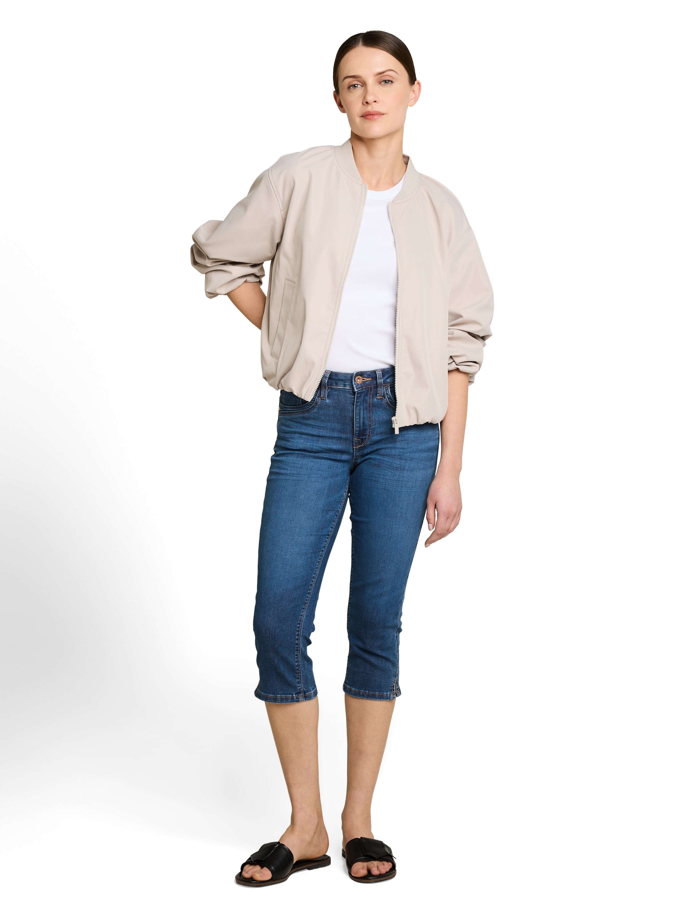 TOM TAILOR Jeans capri »TTLENE Slim« avec stretch