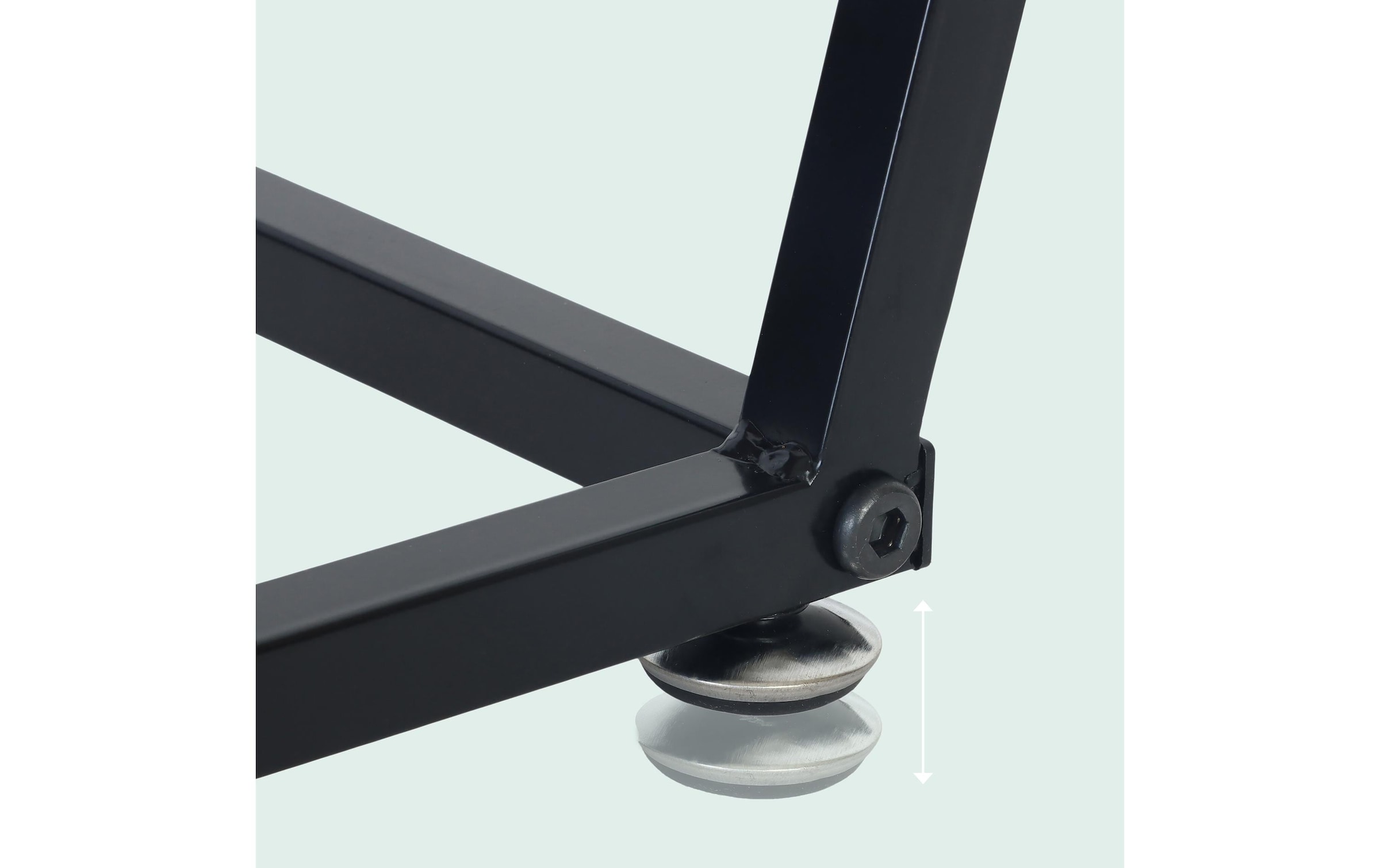 relaxdays Beistelltisch »in C-Form 58.5 x 47.5 cm«