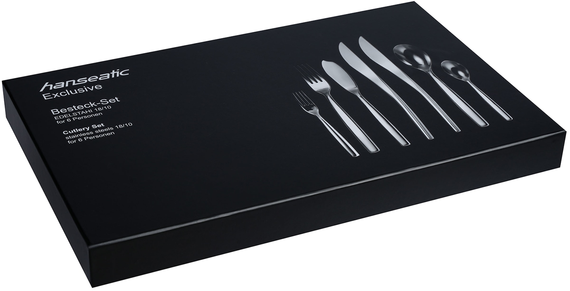 Hanseatic Set de couverts »EXCLUSIVE« stehendes Design von Ess- und Steakmessern
