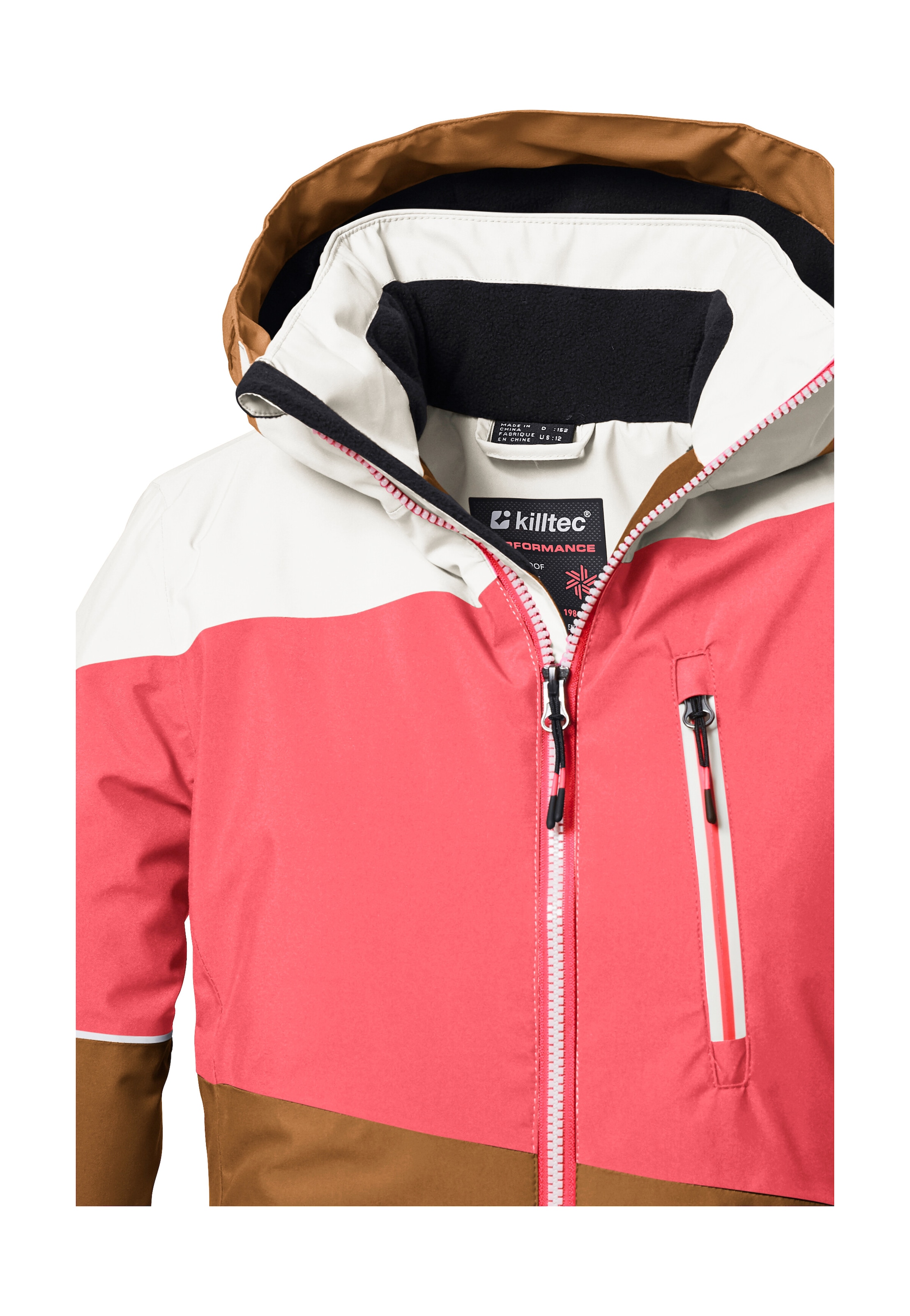 Killtec Skijacke »KSW 331 GRLS SKI JCKT« Atmungsaktive, wasserdichte Jacke mit Fleece-Innenseite, Skipasstasche
