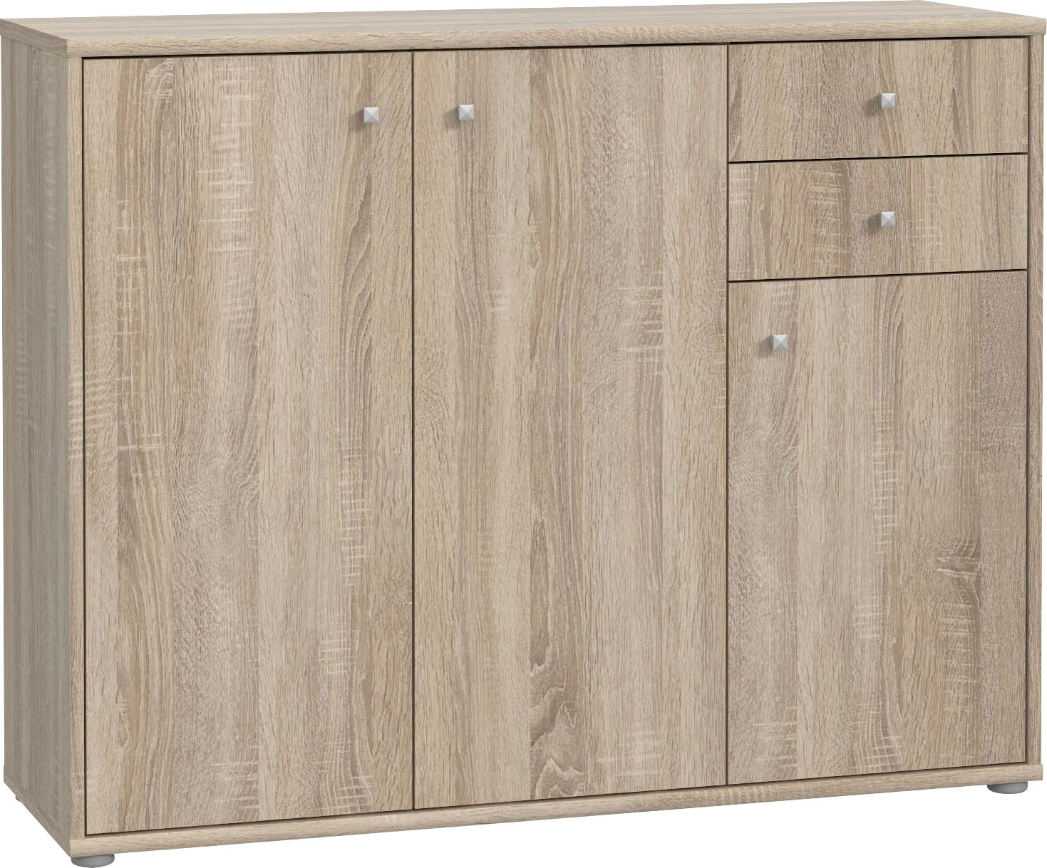 FORTE Commode »Tempra, Kommode, 3 Türen, 2 Schubkästen, viel Stauraum« Largeur 108,8 cm