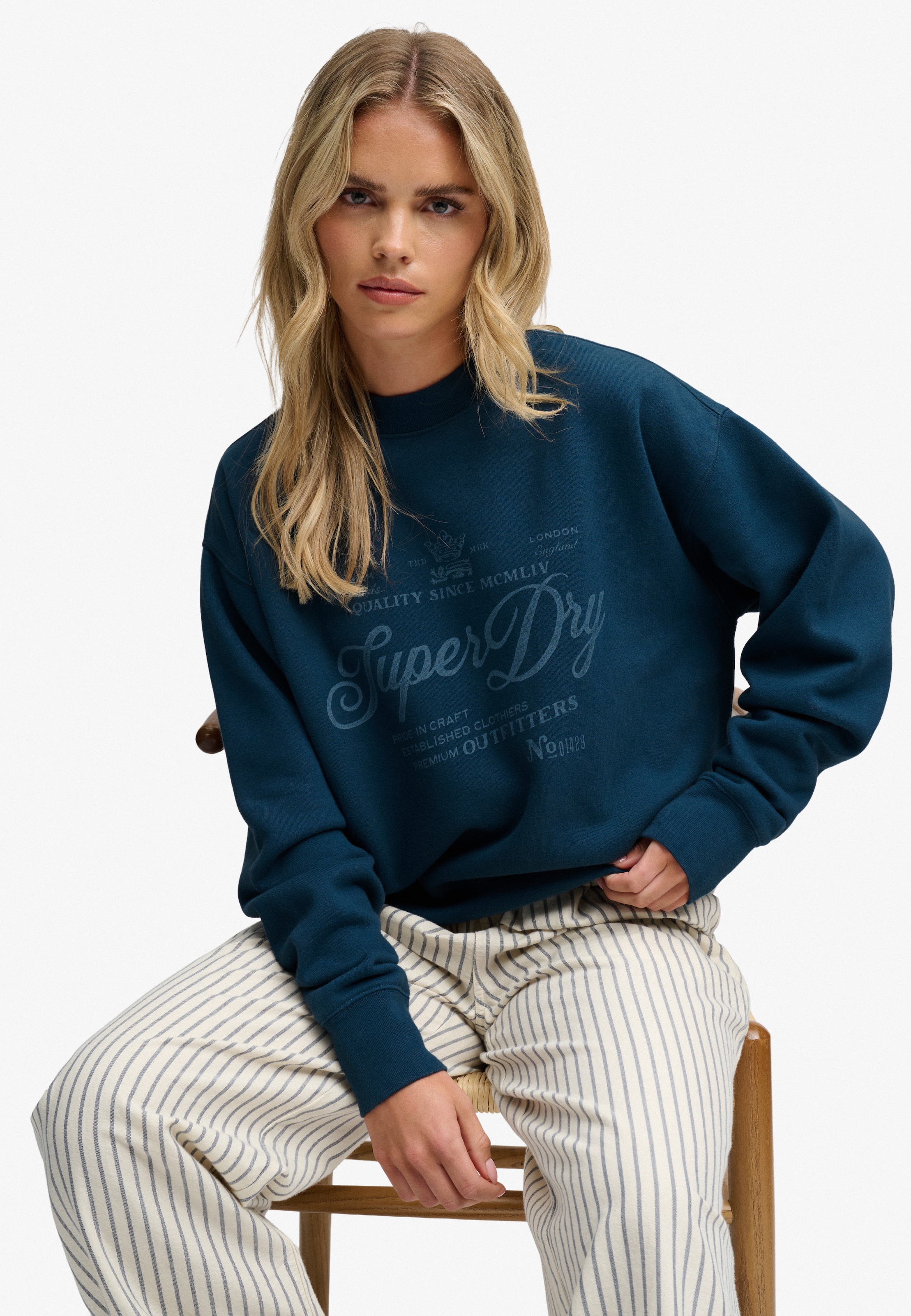 Superdry Sweatshirt »VINTAGE WORKWEAR CREW«, Baumwollmischung, relaxed fit
