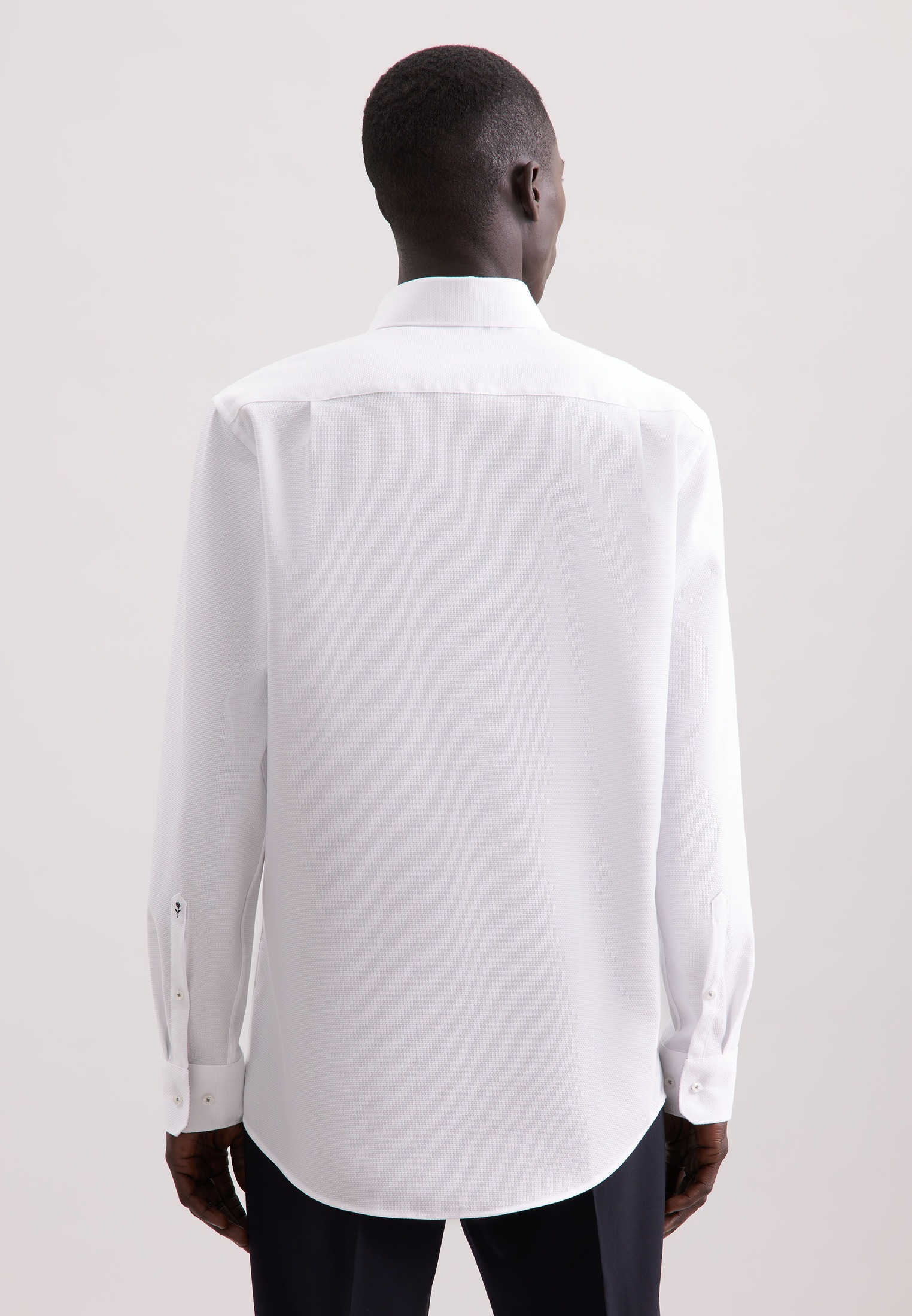 seidensticker Businesshemd »Schwarze Rose« Comfort 1/1 Covered-Button-Down-Kragen Struktur