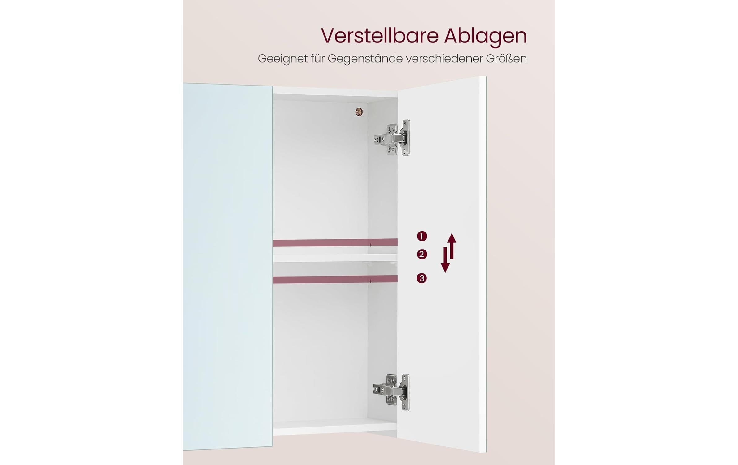 VASAGLE Spiegelschrank »15 x 90 x 60 cm«