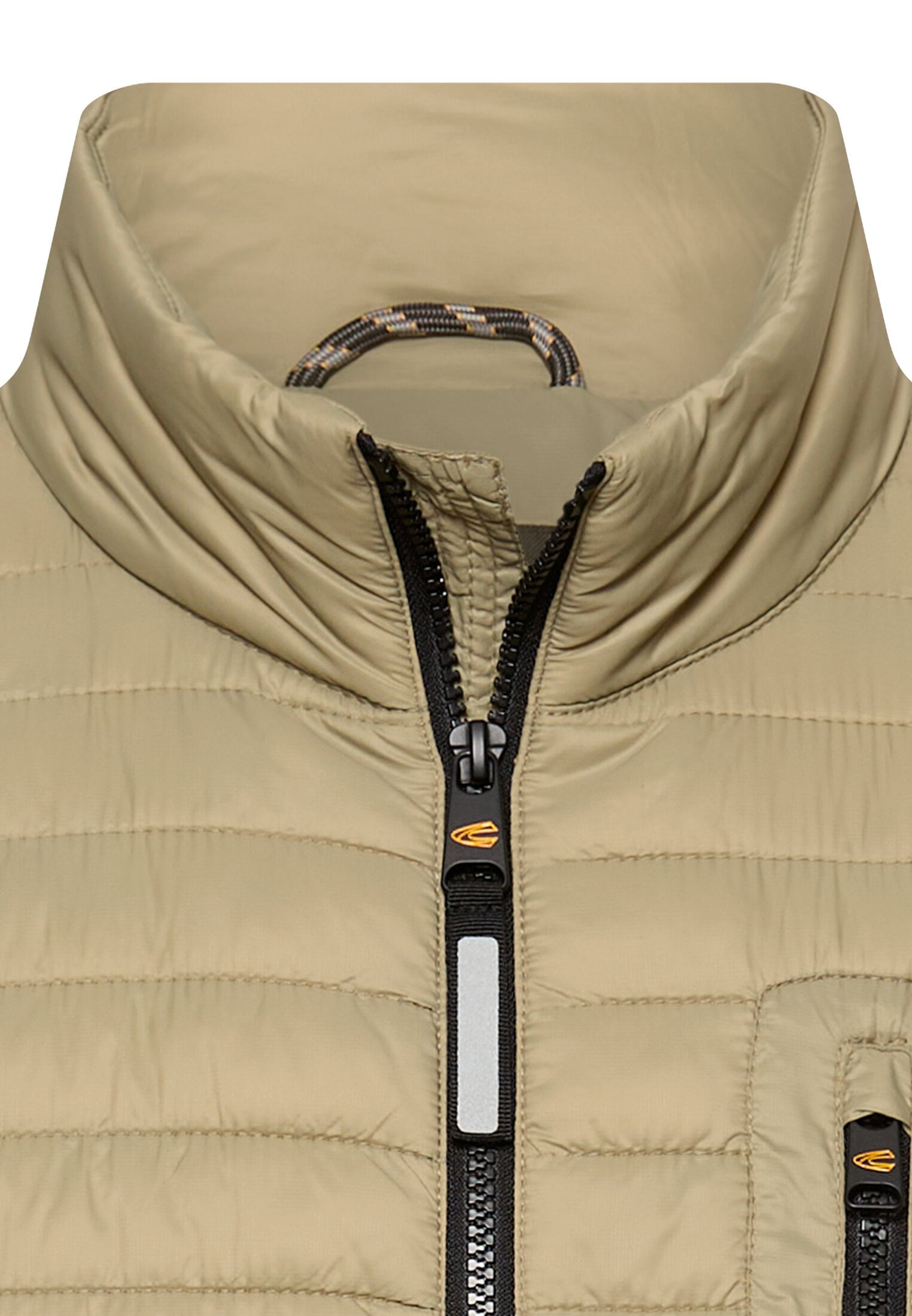 camel active Veste matelassée ohne Kapuze mit Stehkragen und Reissverschlusstaschen