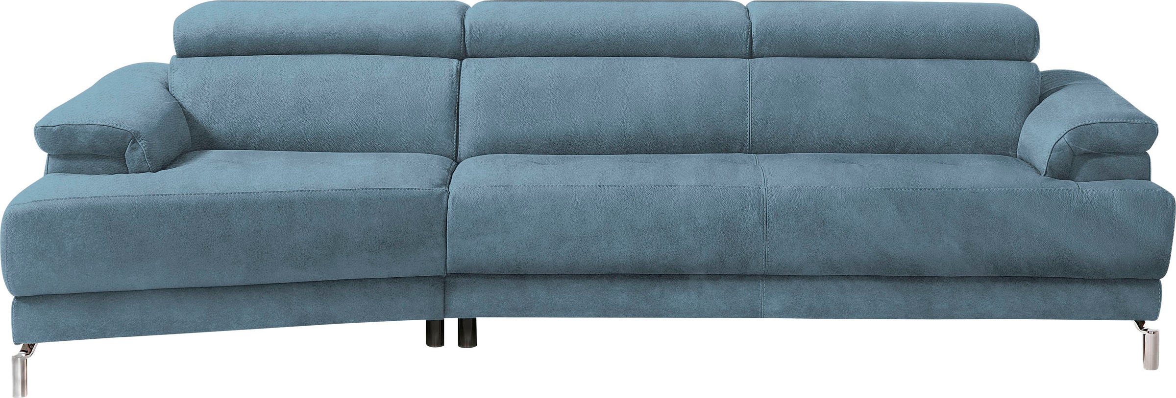 Egoitaliano Canapé d'angle »Soul, extravagantes Designsofa, Megasofa, super bequem, tolle Details« avec élément de finition trapèze, têtes réglables incluses