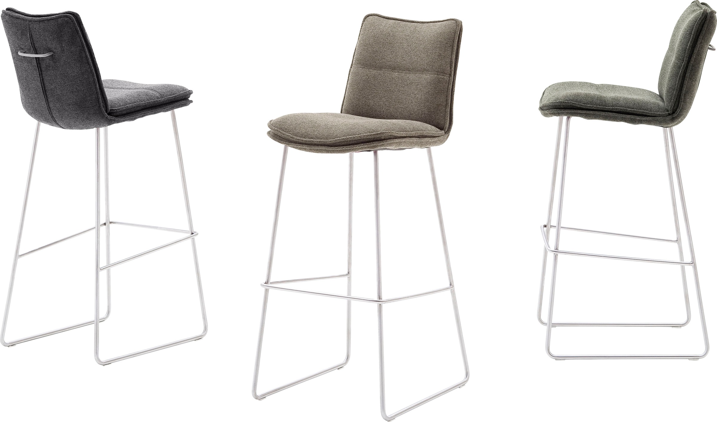 MCA furniture Tabouret de bar »Hampton« Set, 2-er, 2 cuis tlg. Barstuhl 180°drehbar mit Nivellierung, bis 120 Kg belastbar