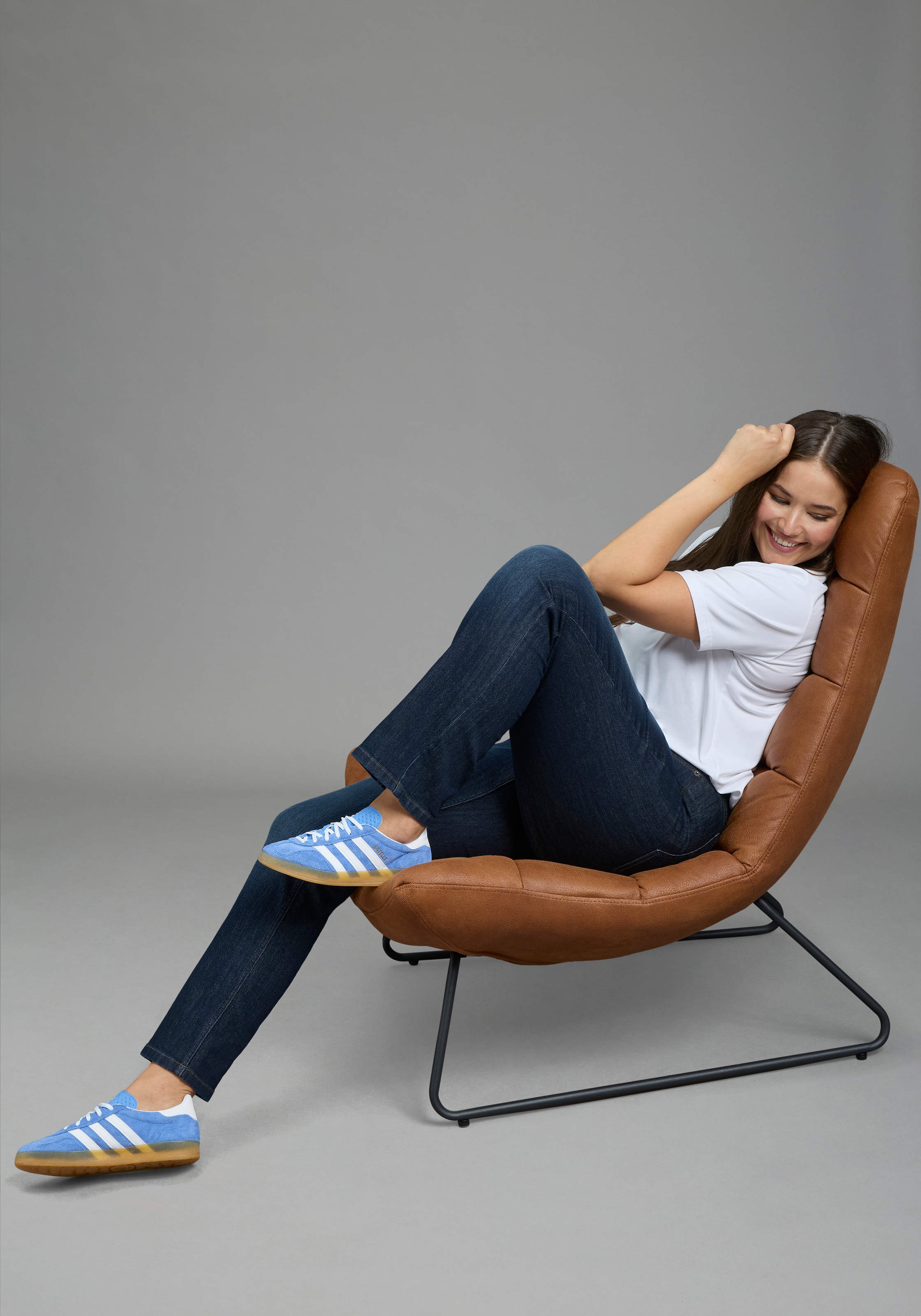 Laura Scott CURVE Jeans droit »Grosse Grössen« coupe droite, jambe droite, taille haute