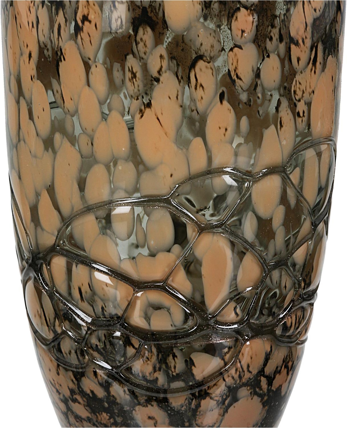 GILDE Tischvase »Glass Art, Vase, "Mountain", Glas, braun« Vase Mountain Dekovase Tischdekoration Blumendeko Gefäss