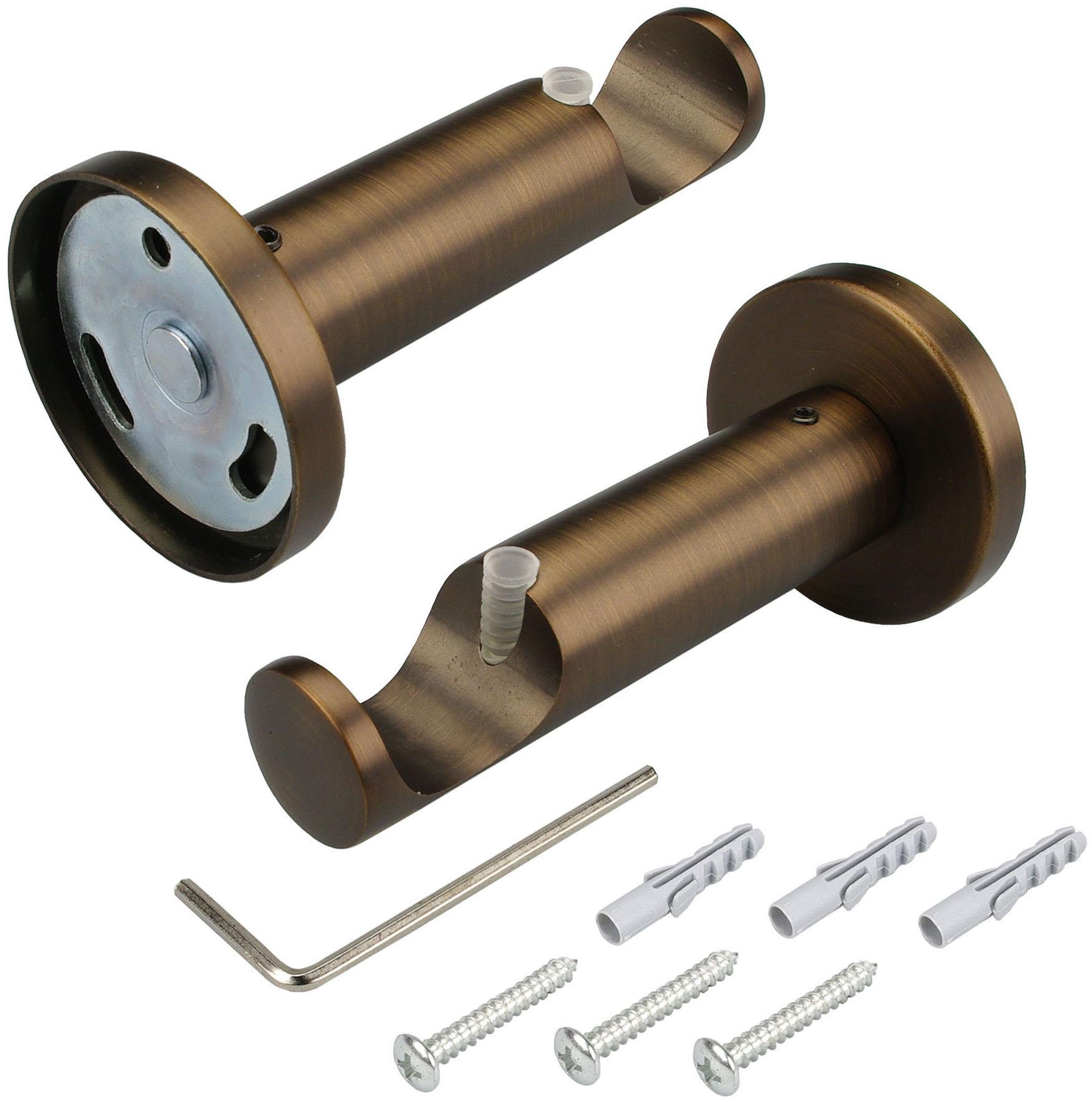 Liedeco Gardinenstange »CELQUADE01SG1L« Ø 25 mm 1 läufig-läufig Fixmass 1-läufig im Fixmass Ø 25 mm