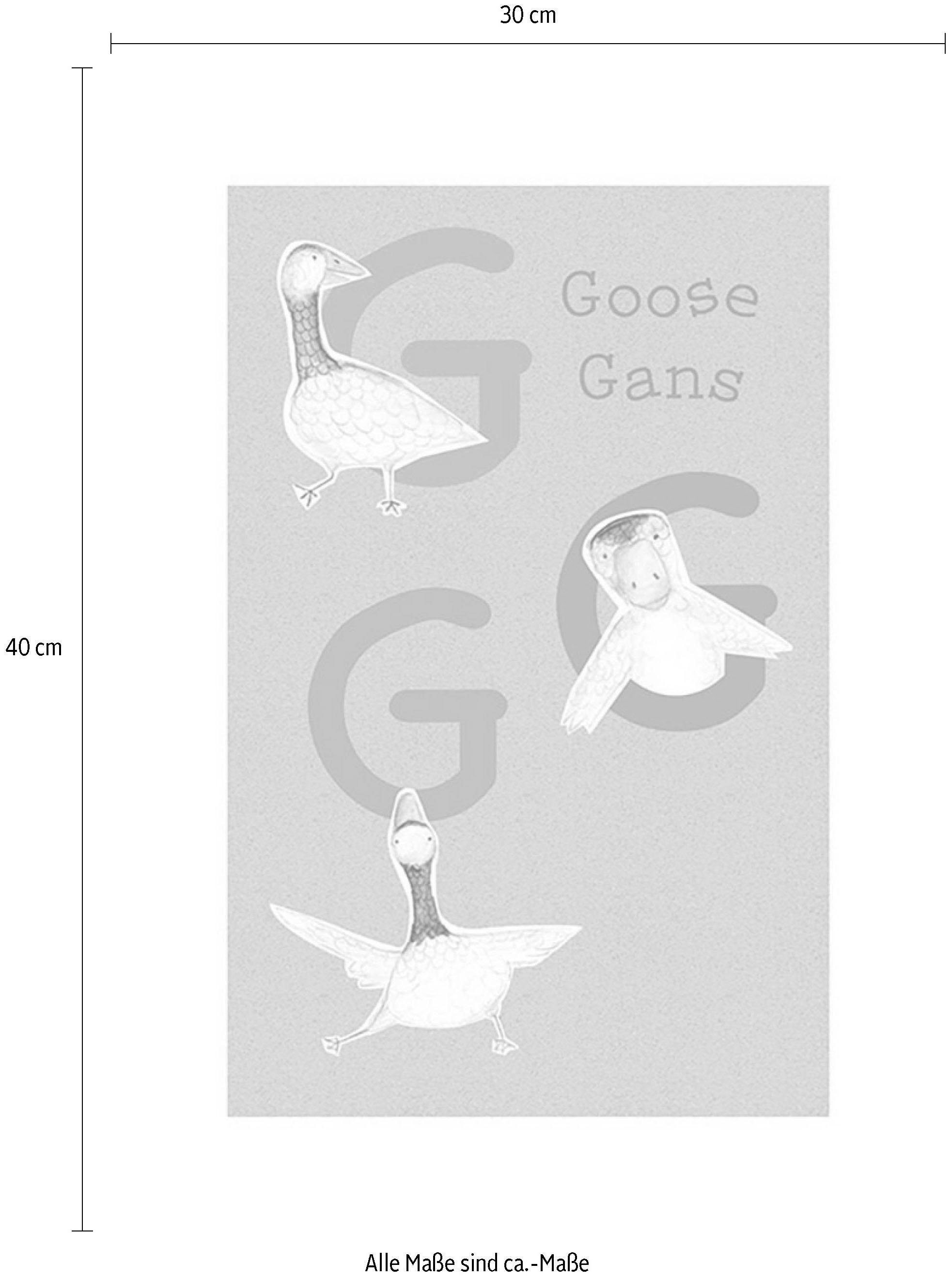 Komar Bild »ABC Animal G« Buchstaben 1 Stk. tlg. Wandbild zur Dekoration - ohne Rahmen