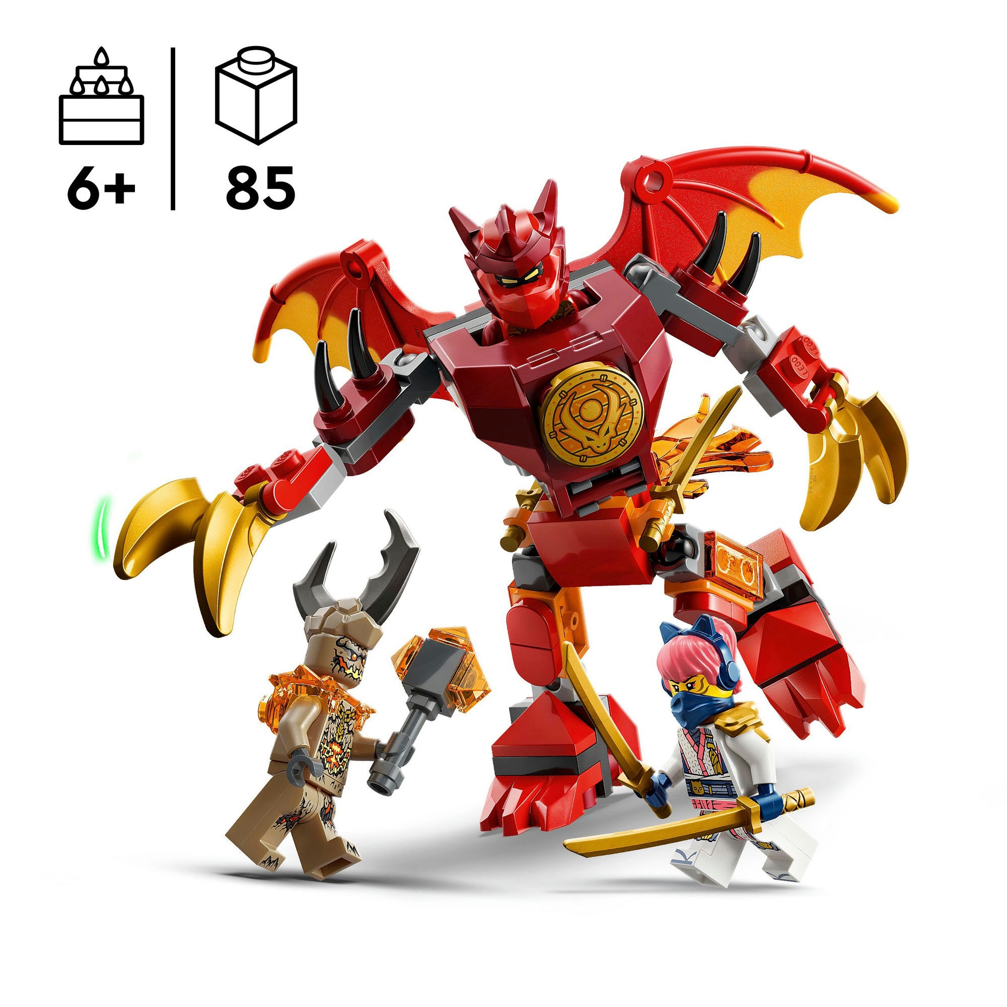 LEGO® Pions de construction »Kais Drachen-Mech Battle Set (71851), LEGO Ninjago«