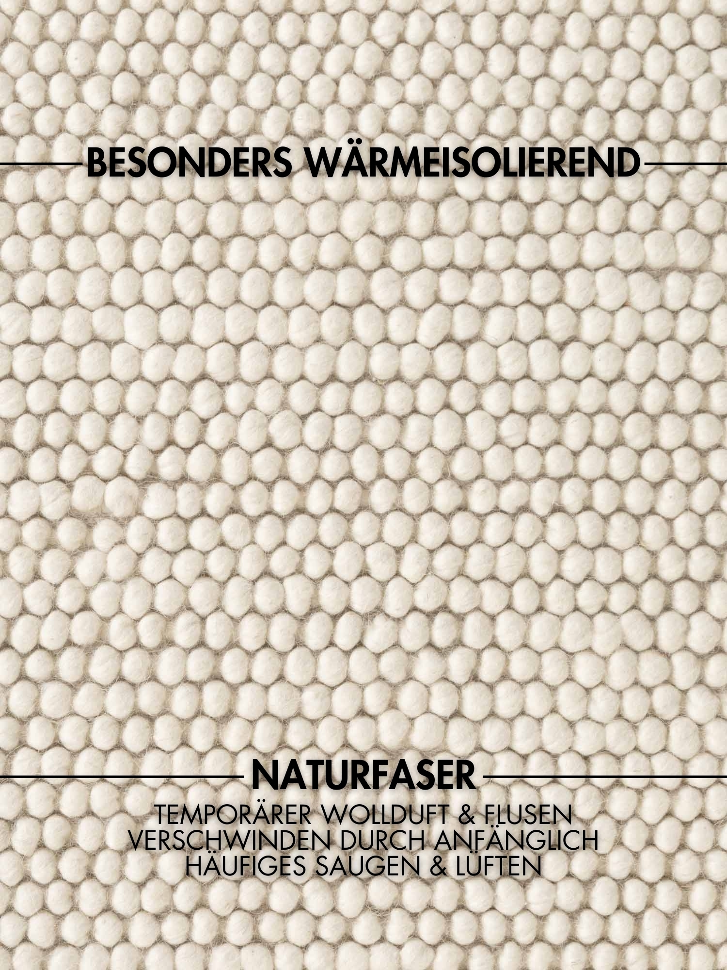 Ted Baker Wollteppich »Diana« rund 16 mm Höhe Wolle, Natur, Handgemacht, Wohnzimmer, Esszimmer, Schlafzimmer, Skandi