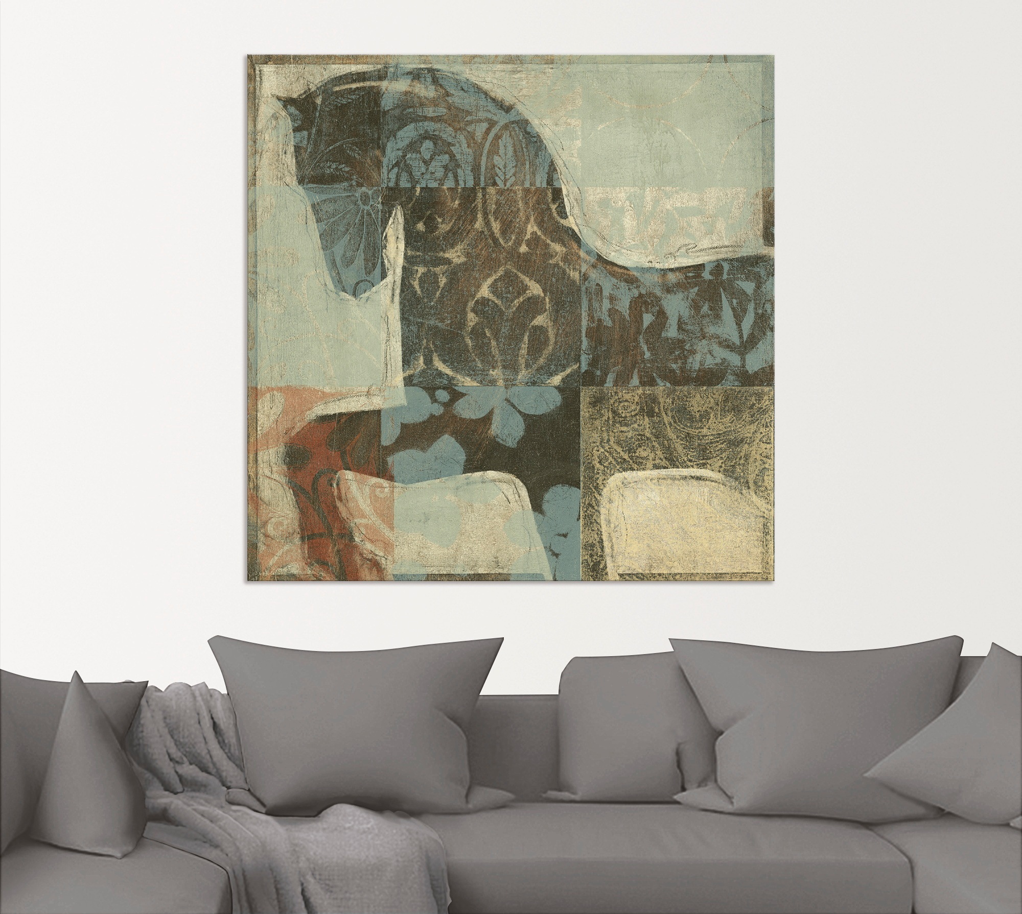 Artland Fresque murale »Gemustertes Pferd I« 1 cuis tlg. als Alubild, Leinwandbild in verschied. Grössen