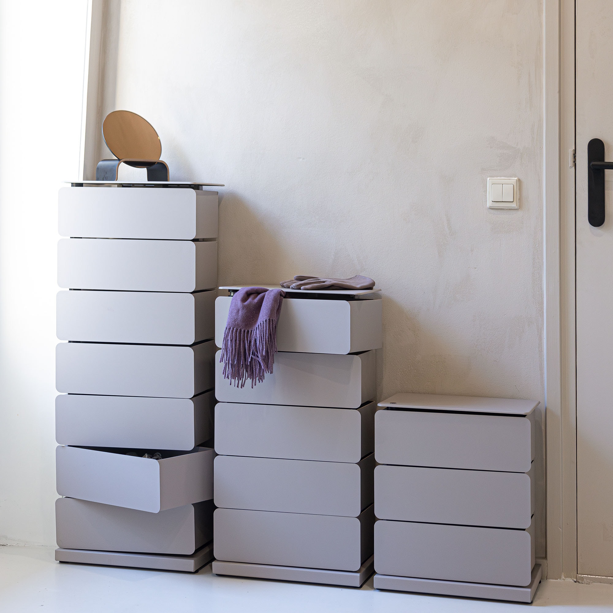 Spinder Design Kommode »JOEY 7« Stahlschuhschrank und Aufbewahrungsschrank in 1