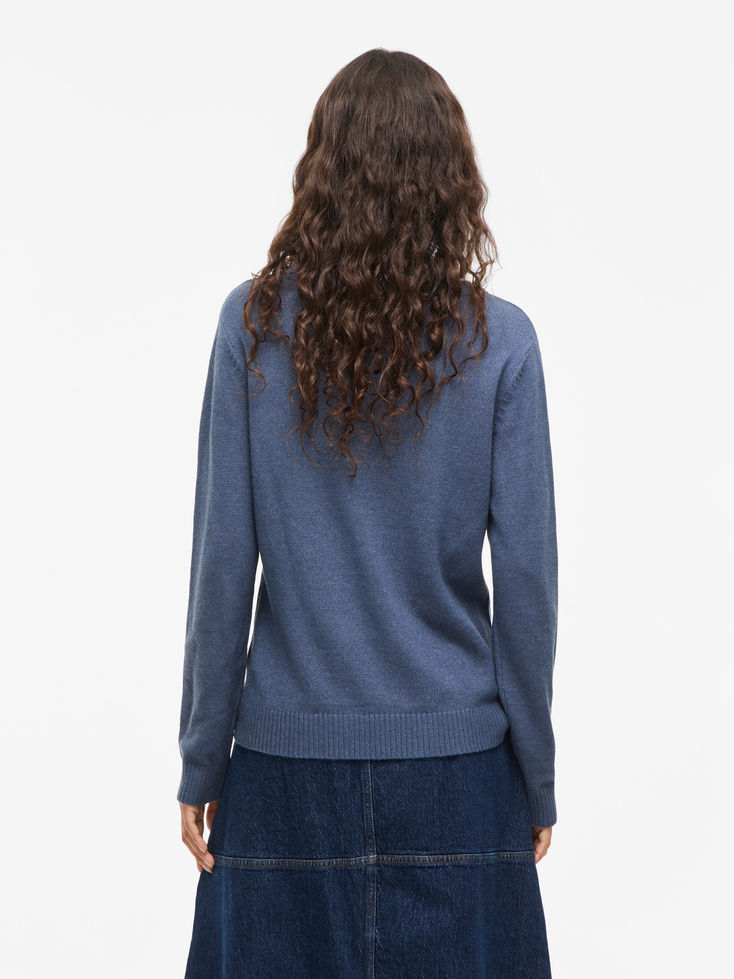Vila Pull à col rond »VIRIL O-NECK L/S  KNIT TOP - NOOS« mélange viscose, coupe régulière
