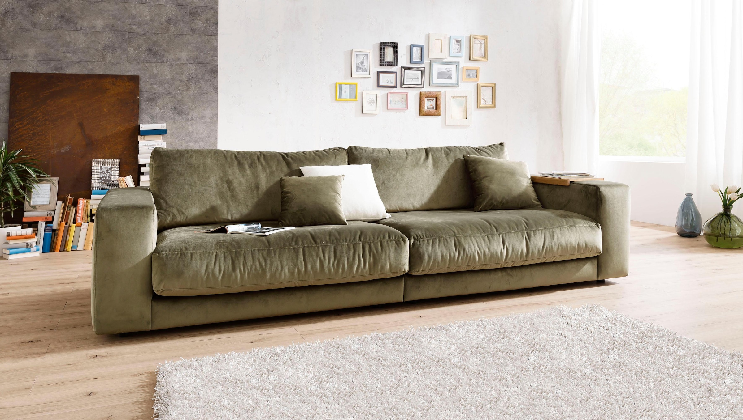 3C Candy Big-Sofa »Enisa II, elegantes Mega-Sofa, super bequem und toll verarbeitet,« bestehend aus Modulen, daher auch individuell aufstellbar