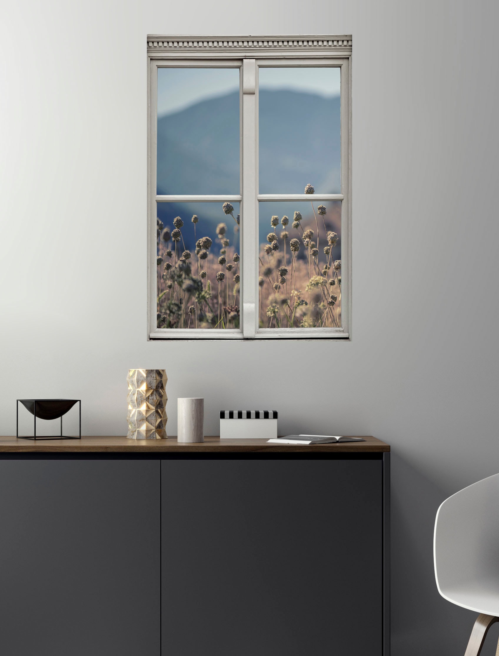 queence Wandsticker »Planzen« Wandsticker, Wandbild, selbstklebend, 3D, Fenster