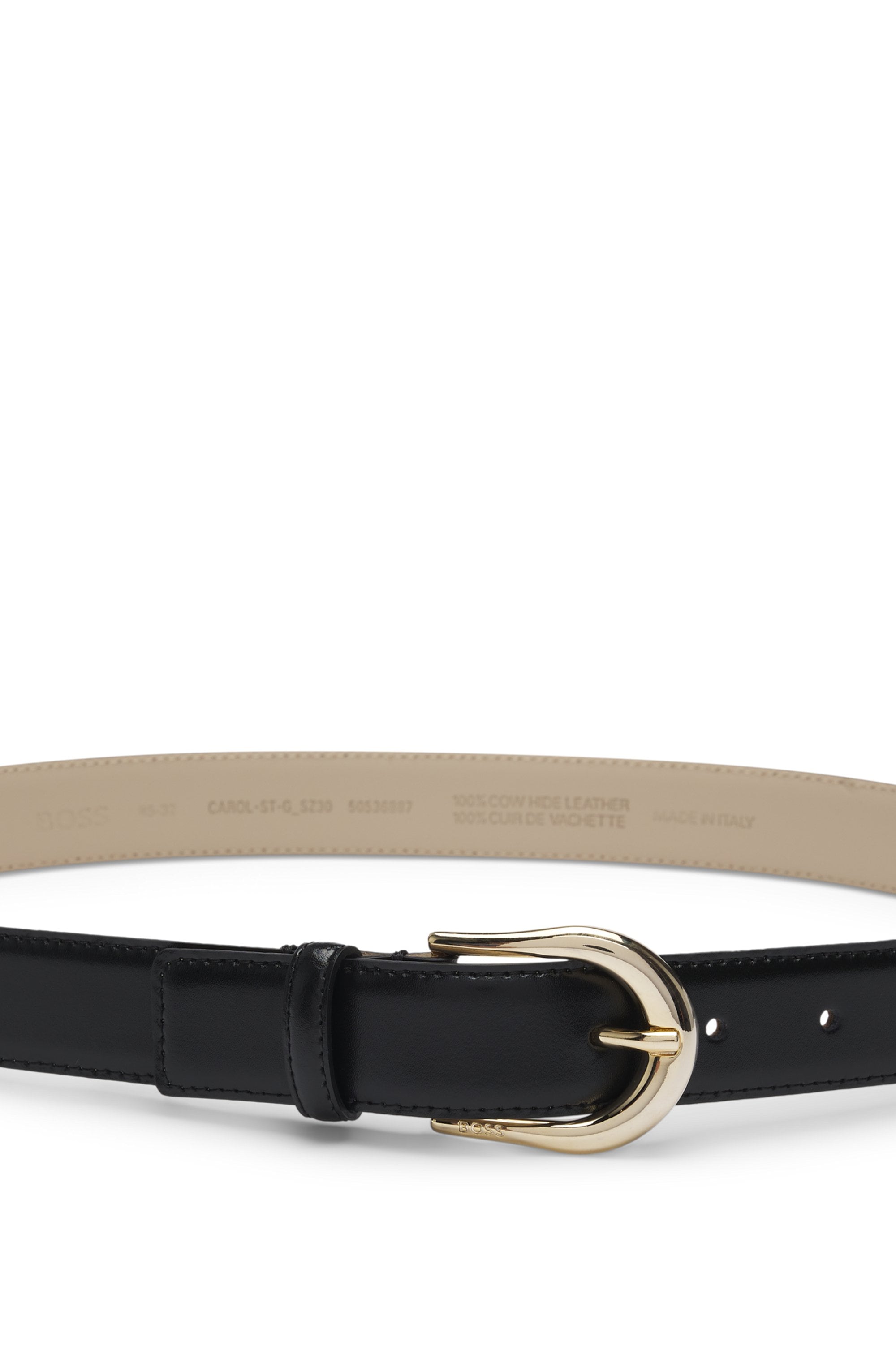 BOSS Ceinture en cuir »Carol-St-G_Sz30« mit abgerundeter Schliesse