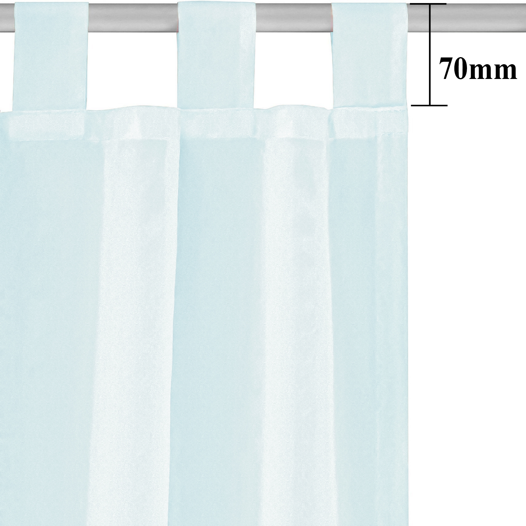 GOODproduct Gardine »XANA« Schlaufen 1 Stk. tlg. Bestseller, einfarbig, 1 Schal, pflegeleicht, preiswert!