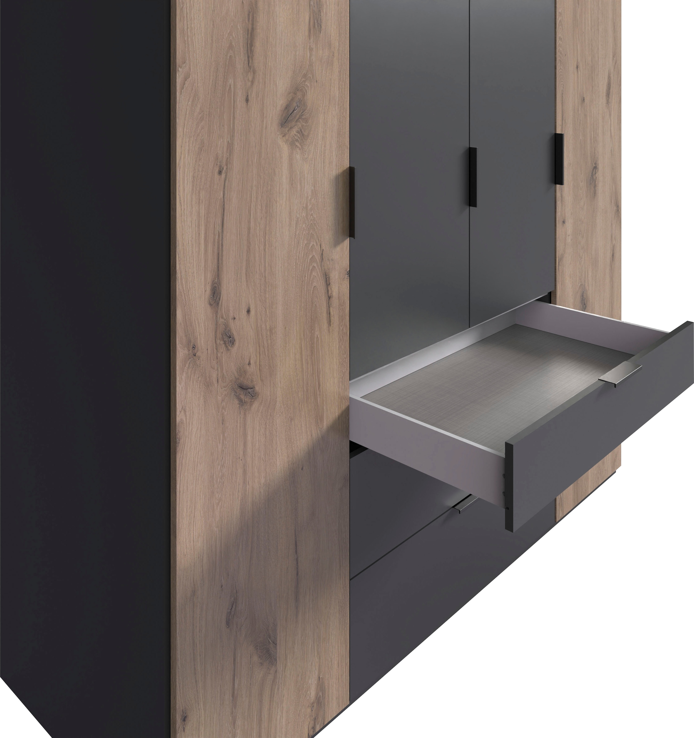 Wimex Drehtürenschrank »Burgos by fresh to go« mit extra grossen Schubladen