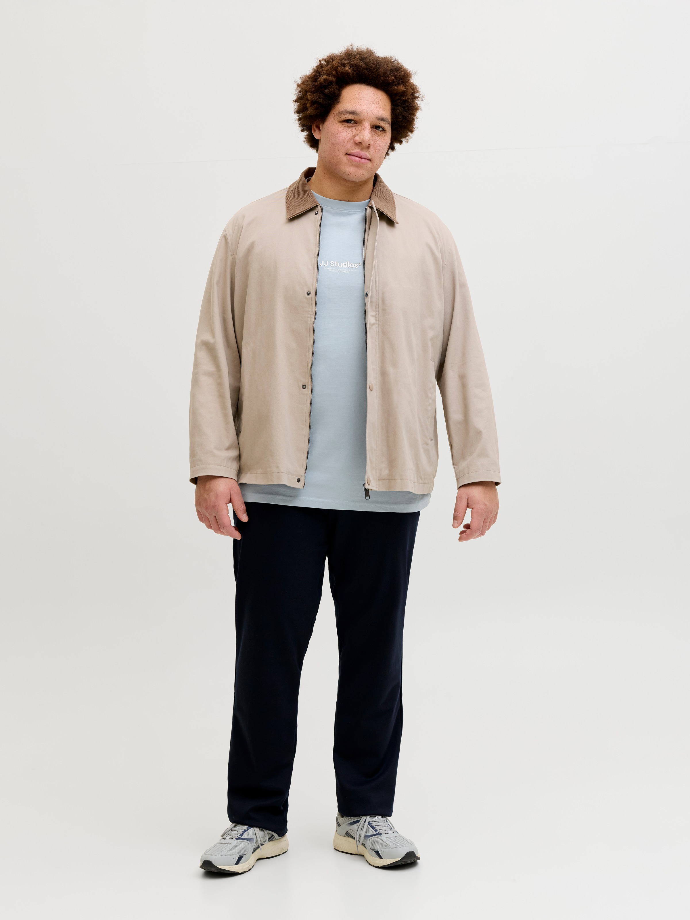 Jack & Jones PlusSize Shirt à col rond »JJESOHO TEE SS CREW NECK NOOS PLS« Coton, coupe regular fit