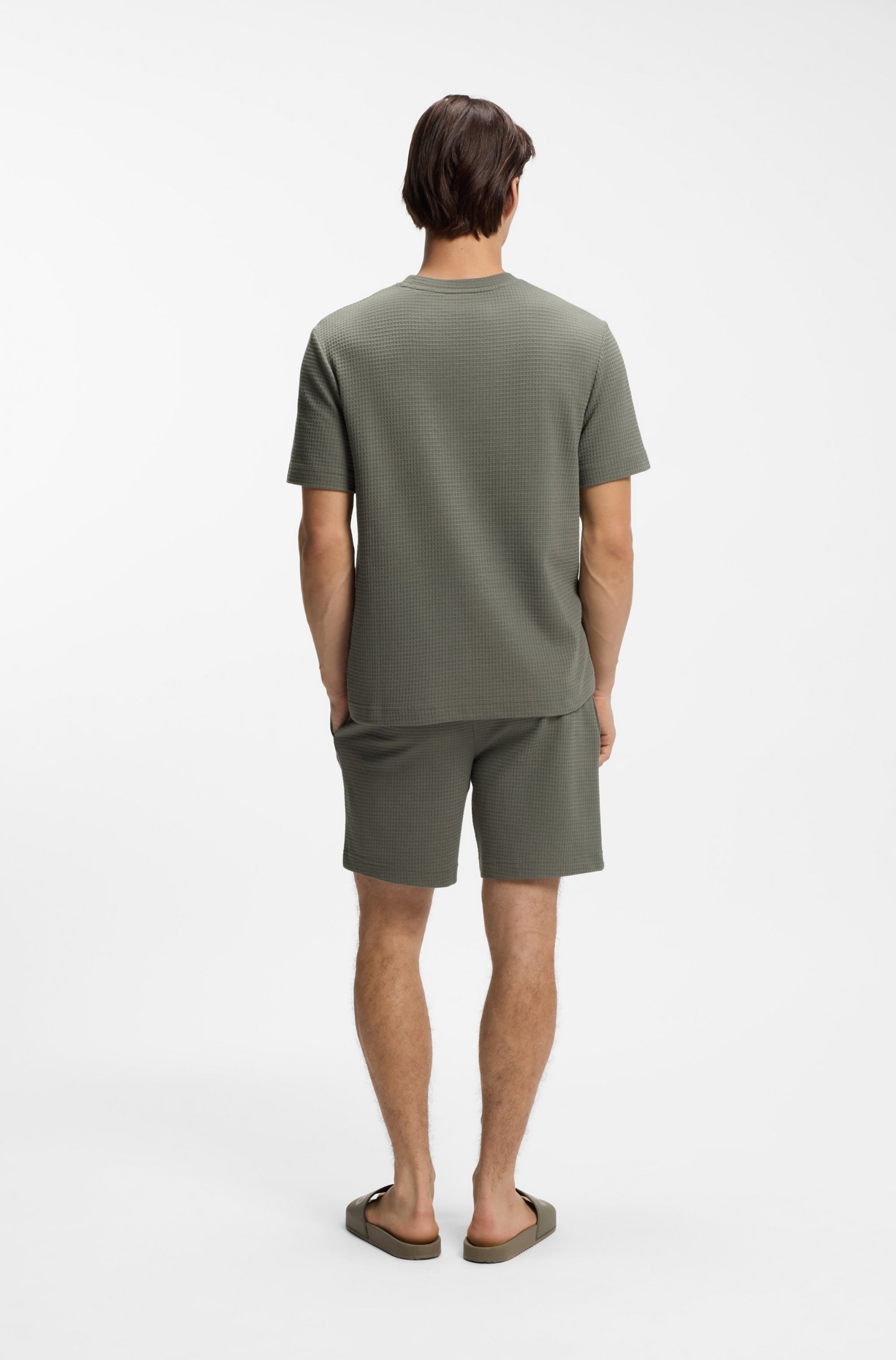 HUGO Underwear T-shirt »,Austin T-Shirt« structure gaufrée et broderie logo