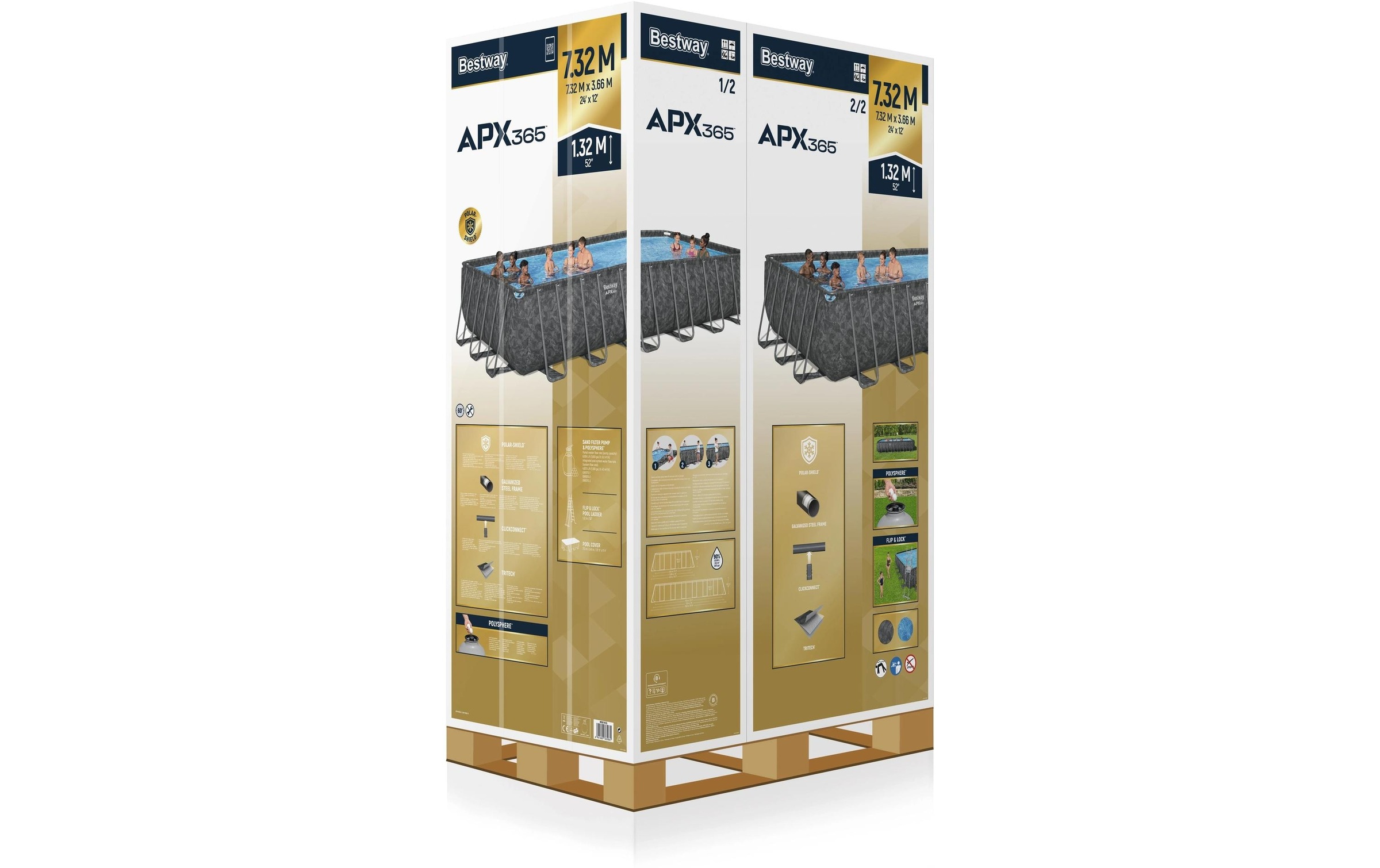 Bestway Framepool »APX365 366 x 132 cm«