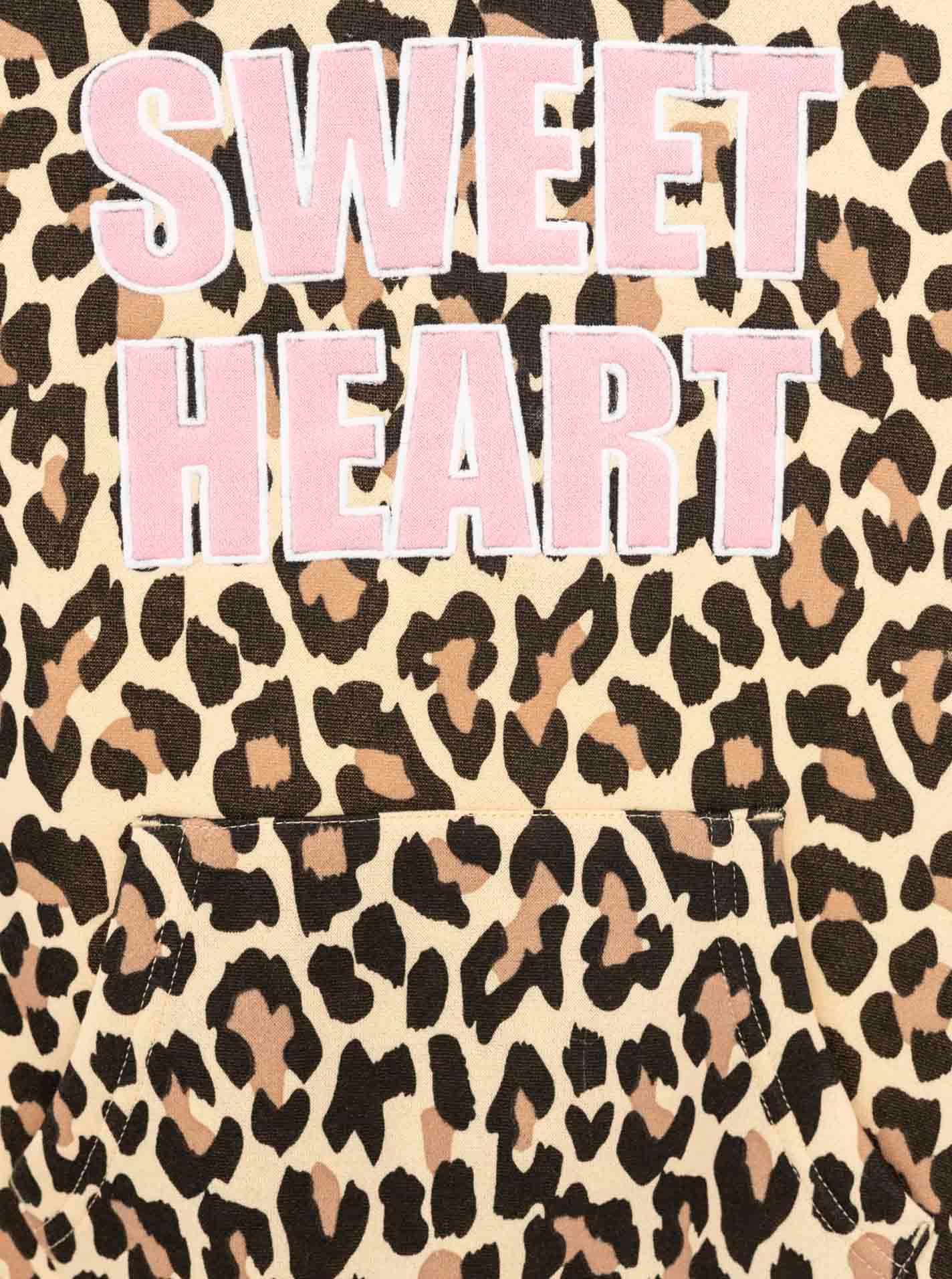 Zwillingsherz Hoodie »"Sweet Heart Leo"«, Mini-Me Leo,mit kontrastierendem Schriftzug
