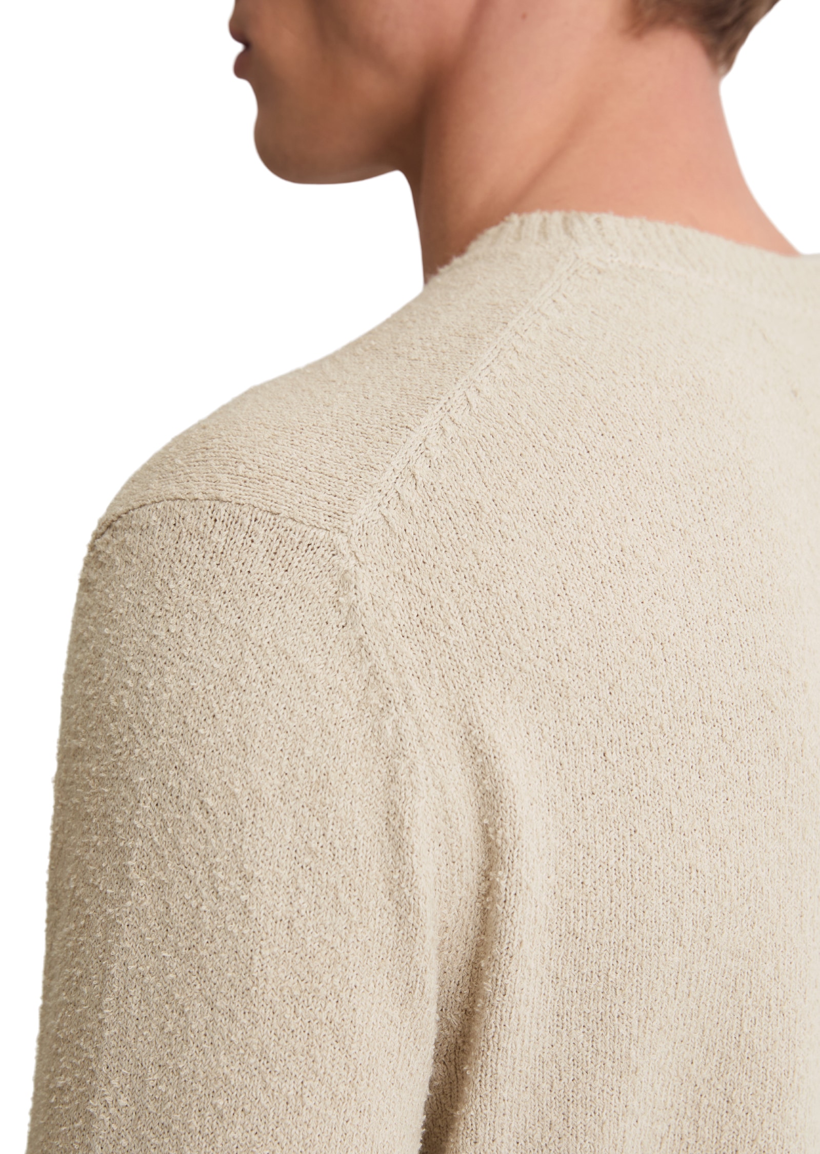 Marc O'Polo Pull à col rond »regular aus Bio-Baumwoll-Mix-Boucle«