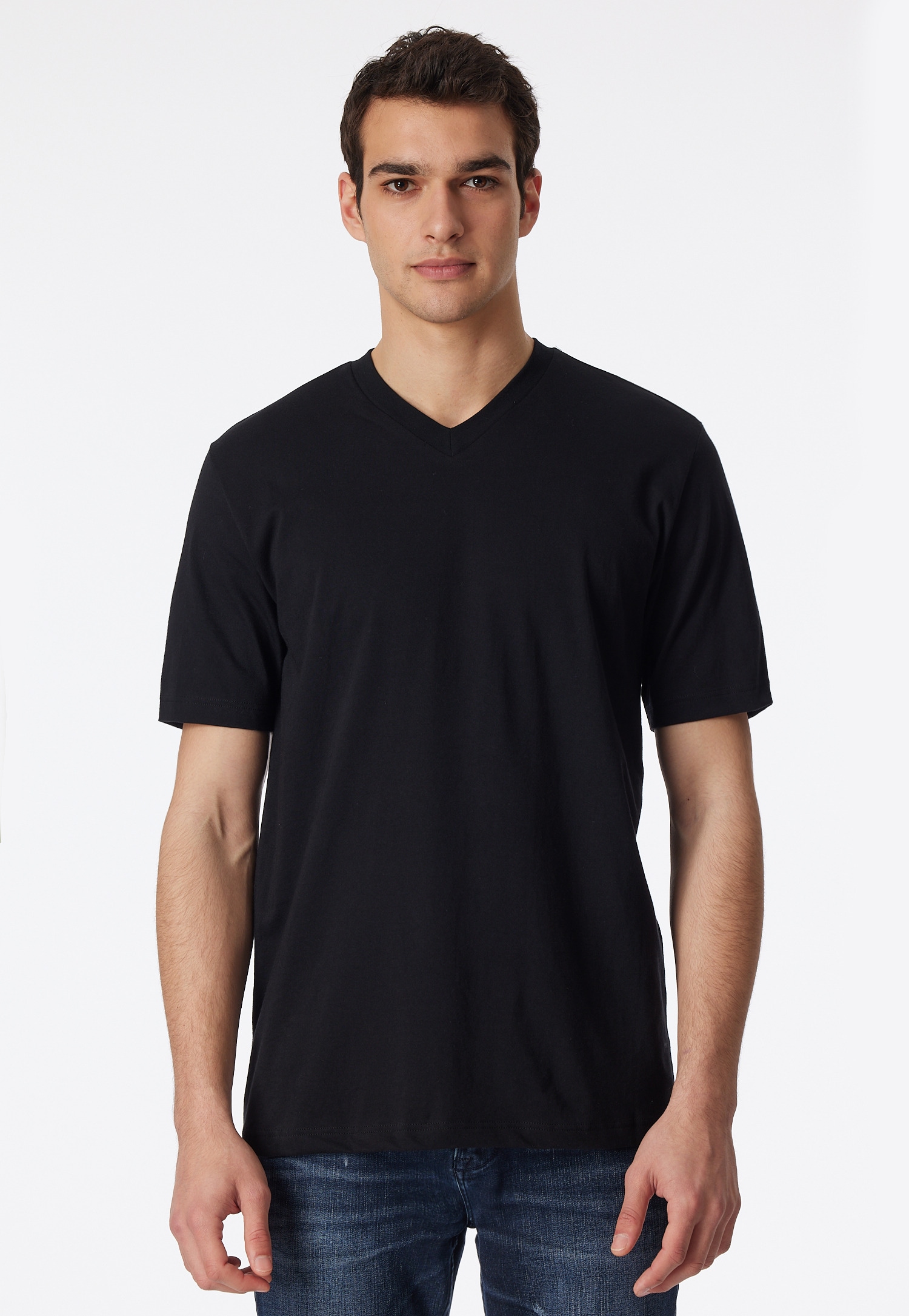 Schiesser V-Shirt »Essentials« 2er-Pack,  mit V-Ausschnitt