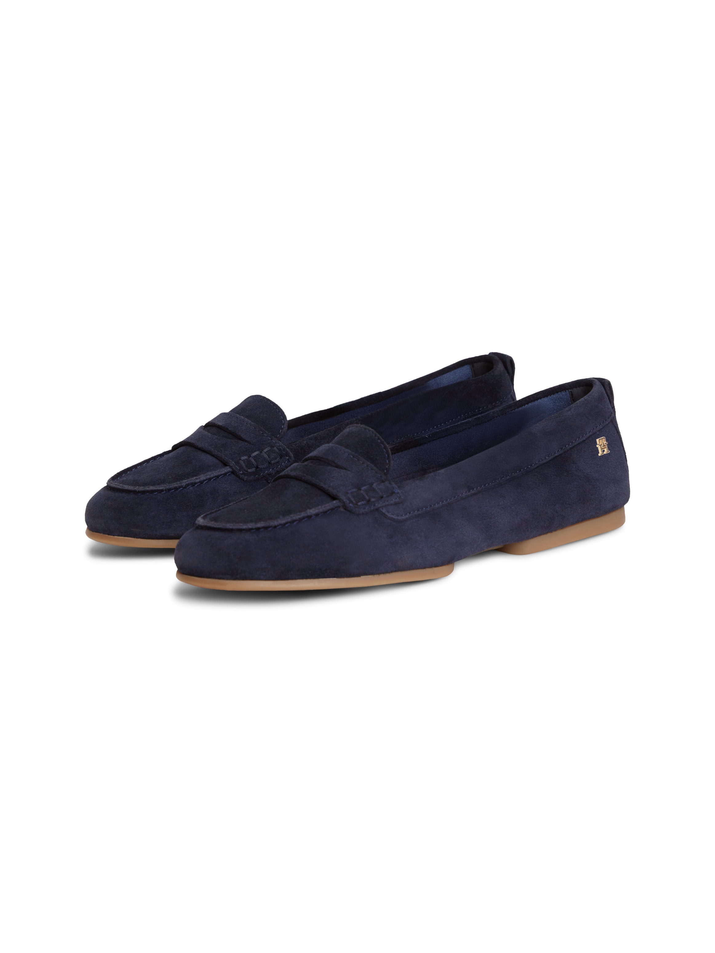 Tommy Hilfiger Loafer »TH FLEX SUEDE LOAFER BALLERINA«  Schlupfschuh, Slipper, Pennyloafer im Mokassin-Stil