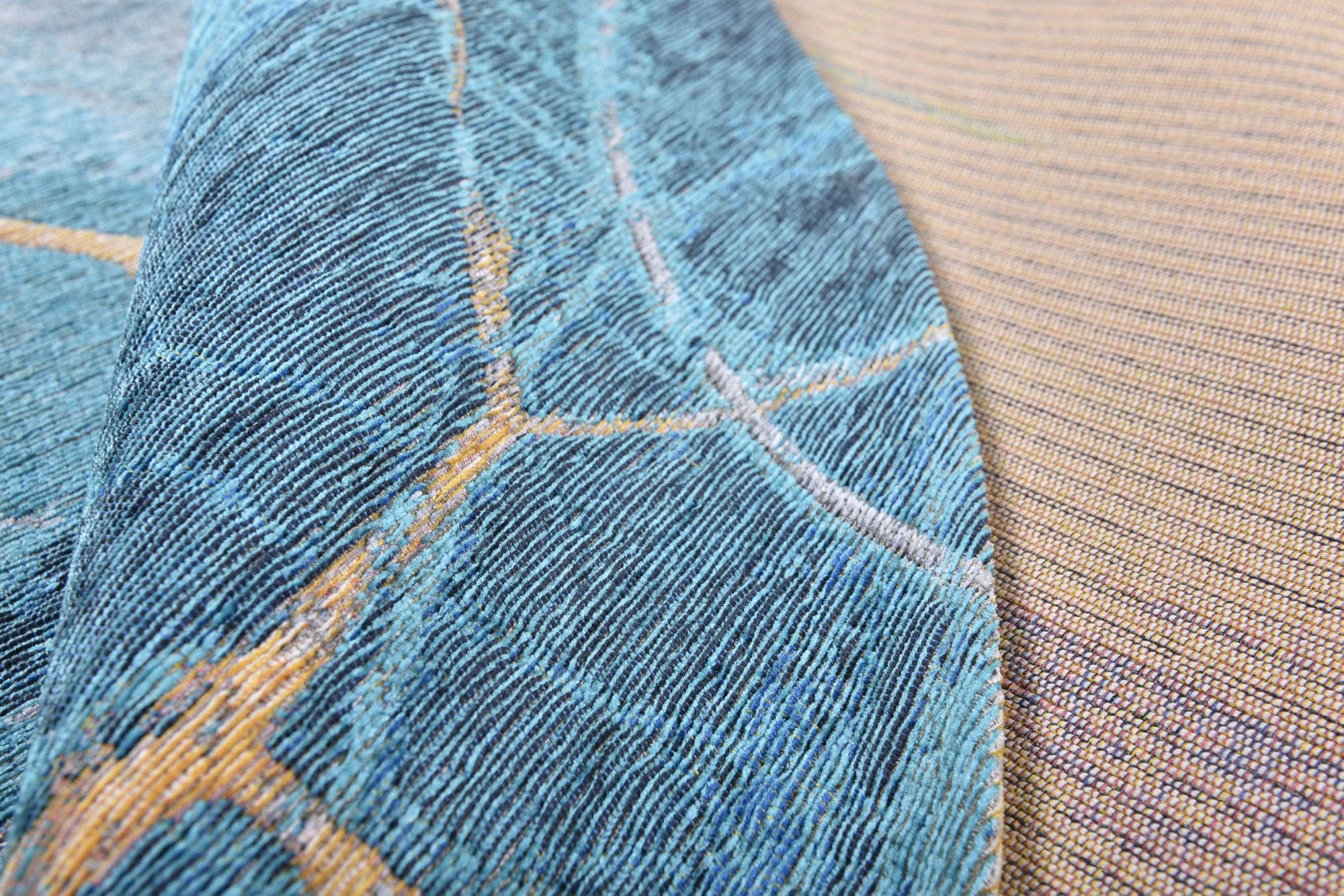 Gino Falcone Teppich »Cosima-110« rund 3 mm Höhe flachgeweber Jaquard-Teppich, mit Chenillegarn, modernes Design