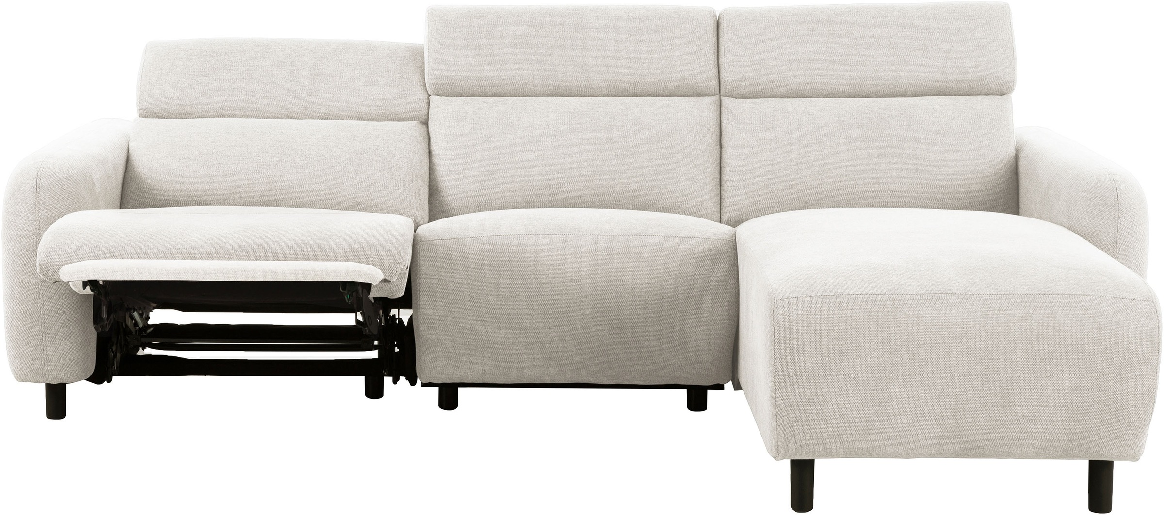 GOODproduct Canapé d'angle »SKAANE Struktur, L-Form, 274 cm, manuelle/elektrische Relaxfunktion,« 274 cm, mit Kopfteilverstellung und man. oder elektr. Relaxfunktion