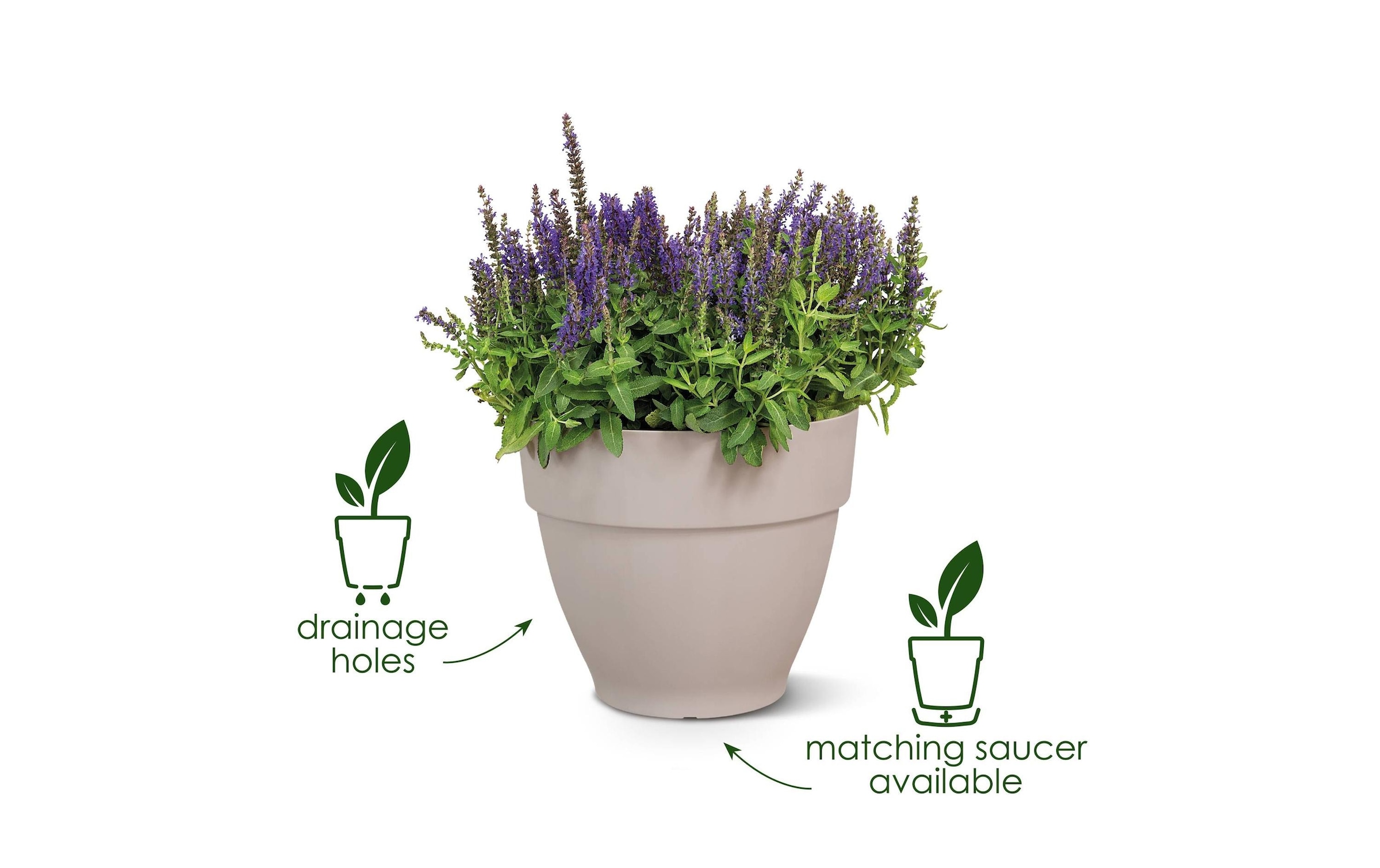 Elho Pot de fleurs »Vibia Campana Rund 55 cm«