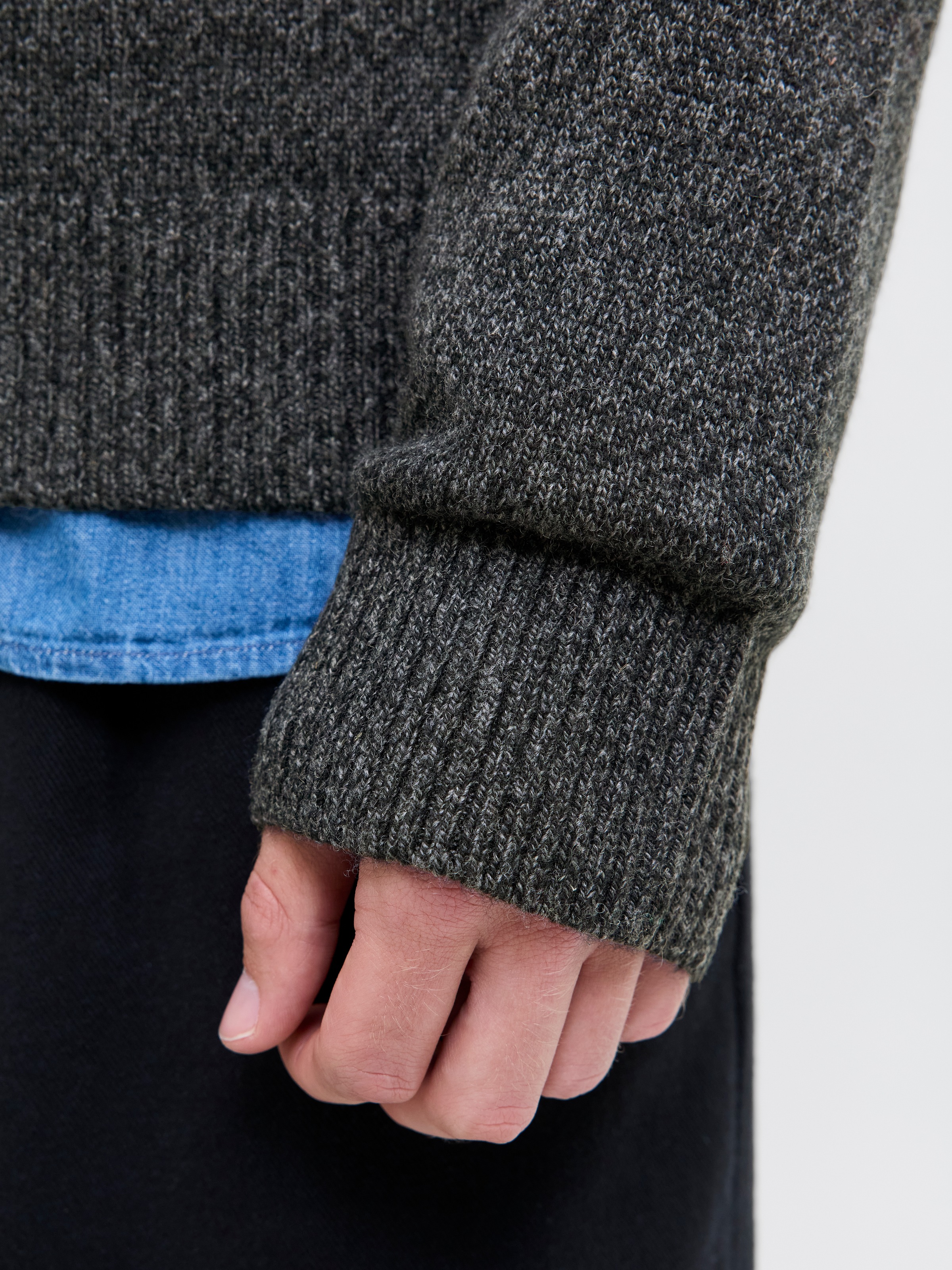 Jack & Jones Rundhalspullover »JPRBLULAMBSWOOL KNIT CREW NECK«